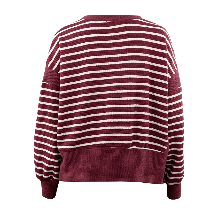 TRES BIEN CLOTHING Striped Knit Top