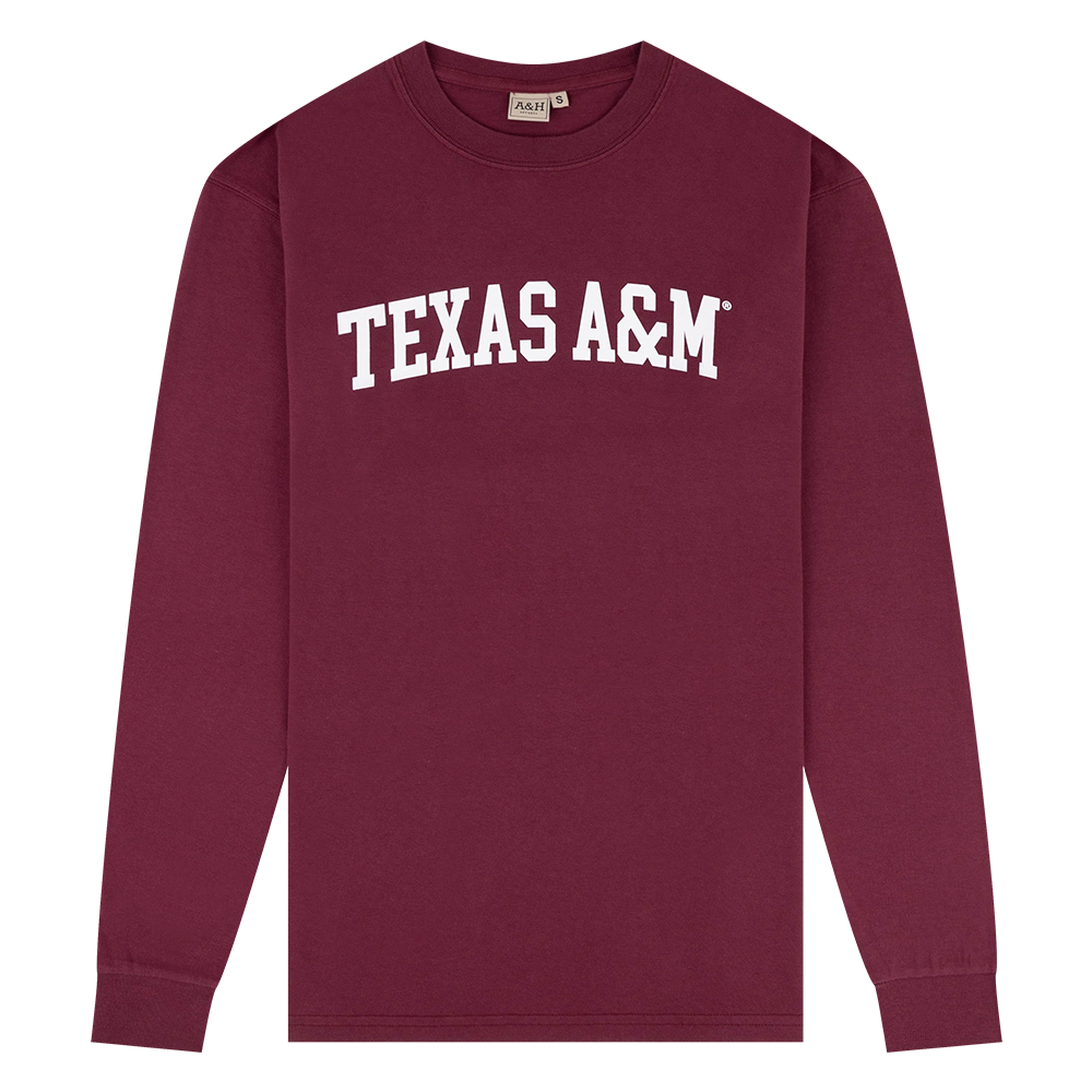Texas A&M A&H Long Sleeve Arch T-Shirt