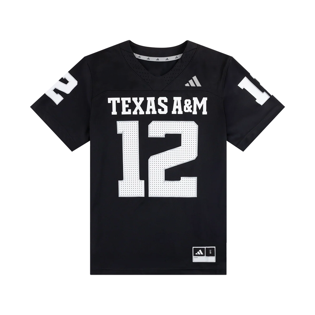Texas A&M Adidas Youth Football Jersey - Black