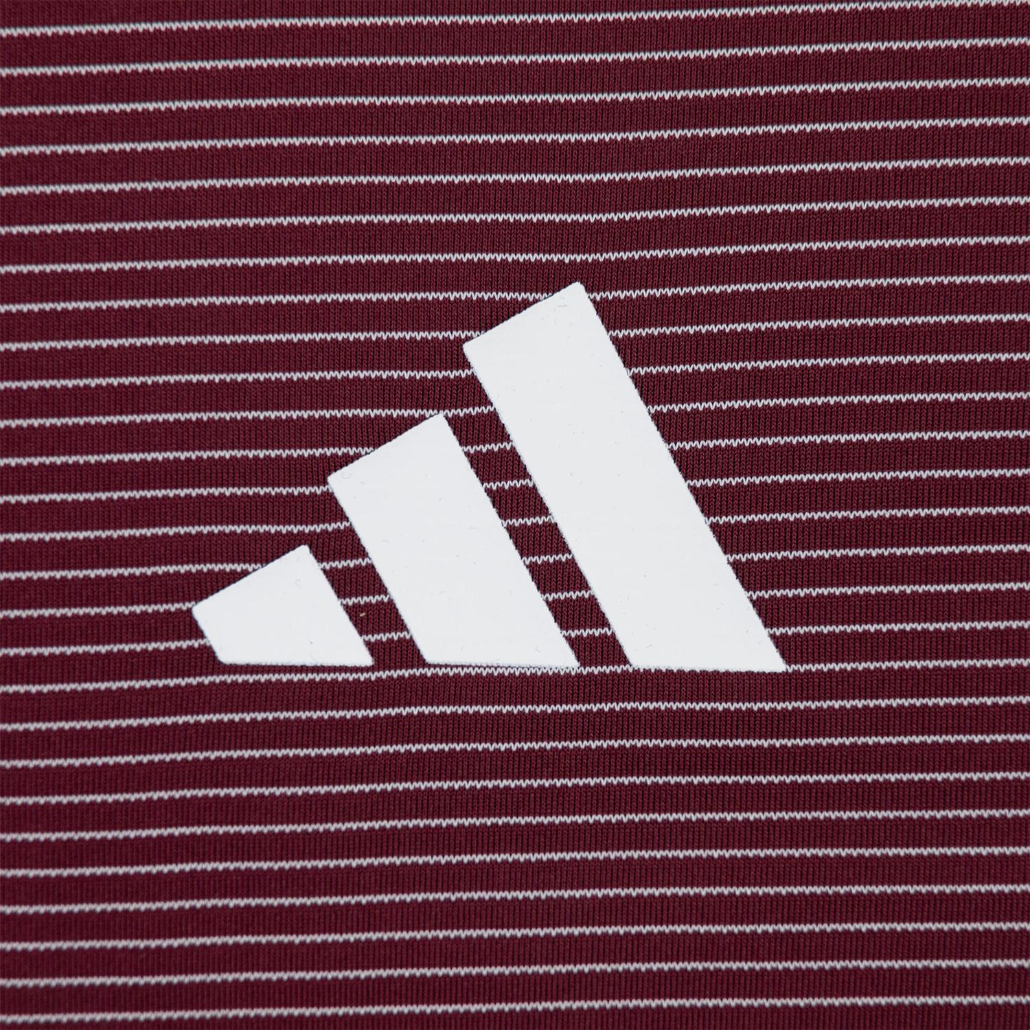 Texas A&M Adidas Lonestar Stripe Polo - Maroon
