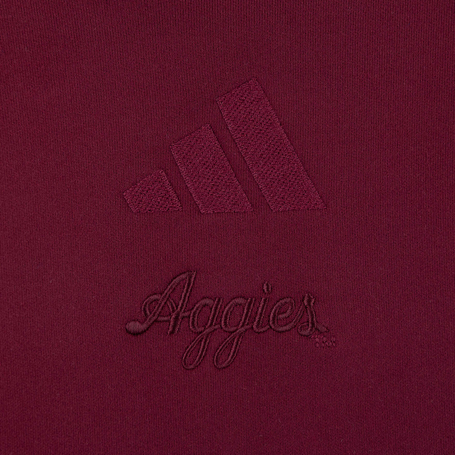 Script Aggies Adidas Ultimate Cozy Crew - Maroon