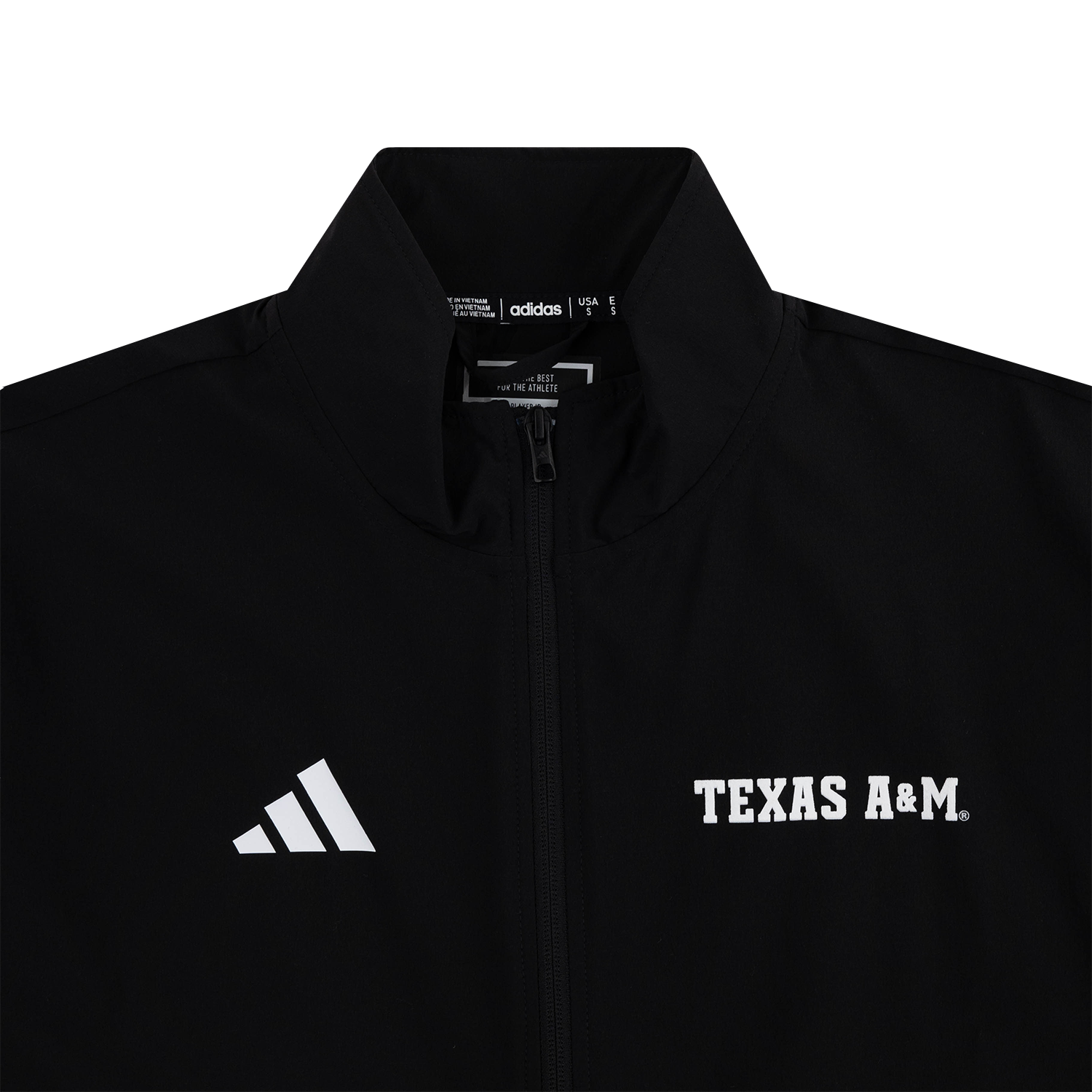 Texas A&M Adidas Men's 1/4 Zip Performance Short Sleeve - Black