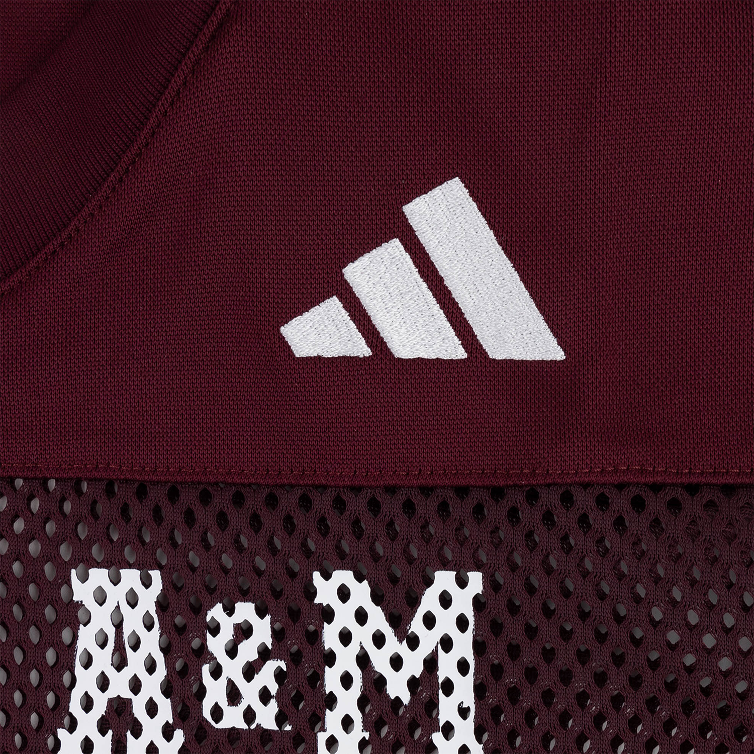 Texas A&M Adidas Youth Tailgate Mesh Jersey - Maroon