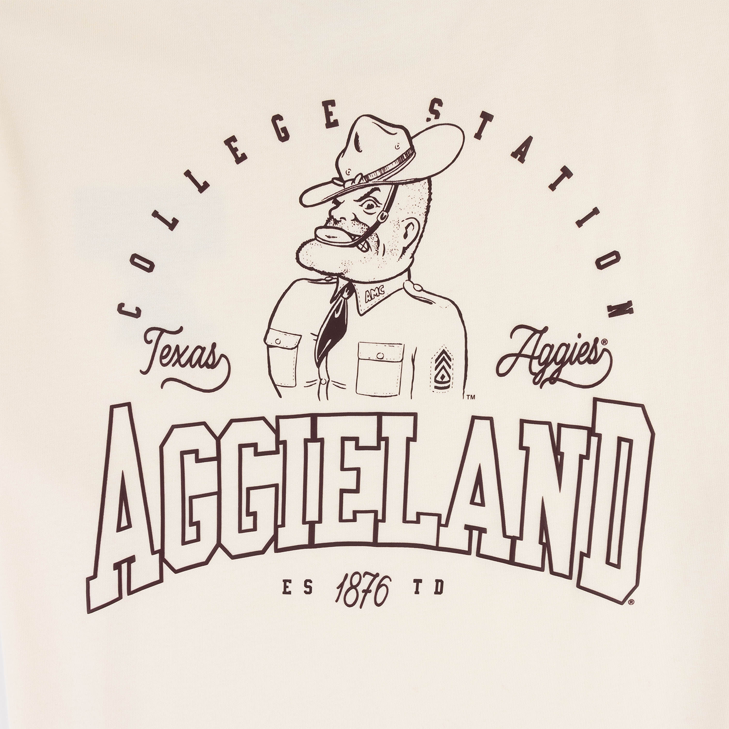 Texas A&M Adidas Ol' Sarge Vault Fan T-Shirt - White