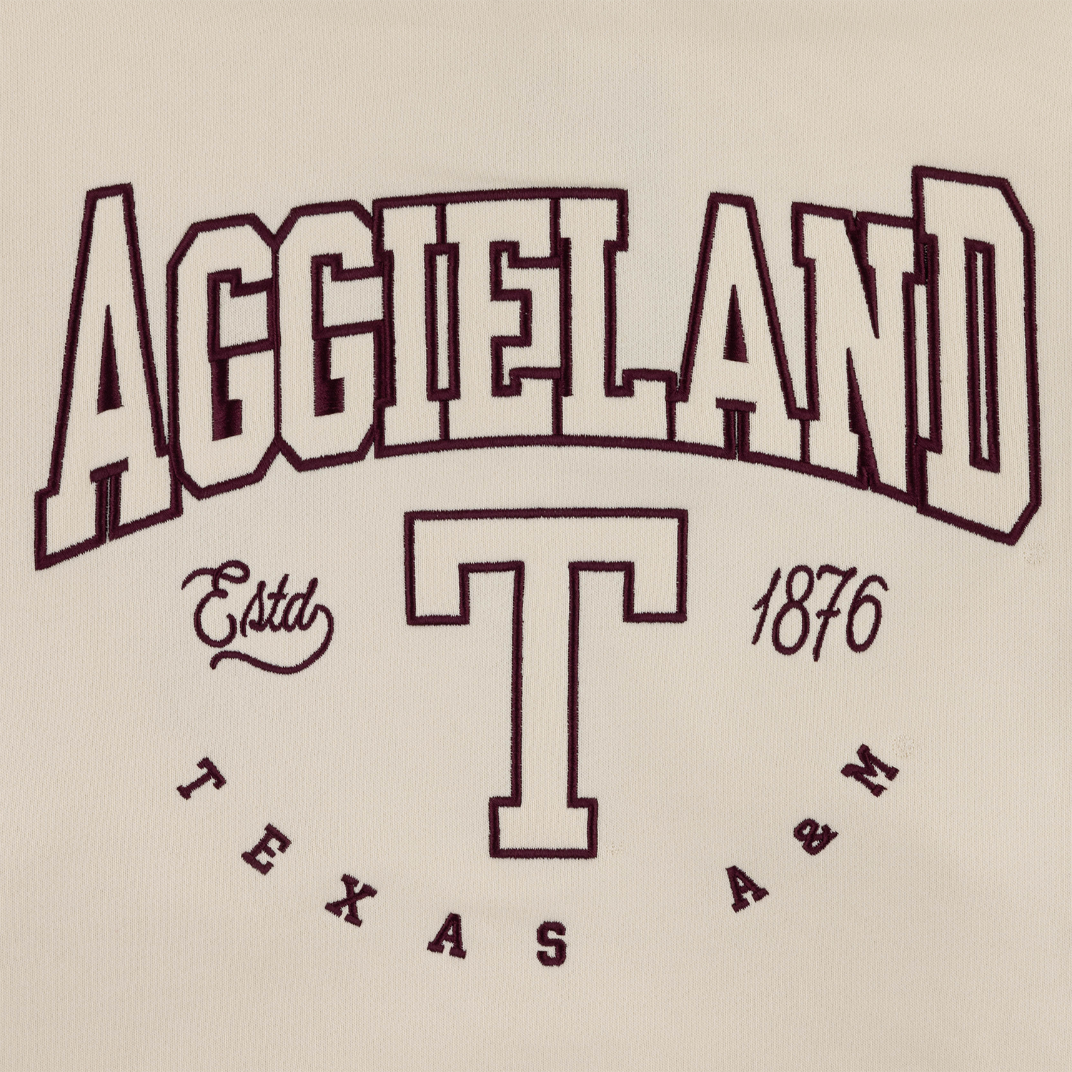 Texas A&M Adidas Aggieland Vault Fan Hoodie - Cream
