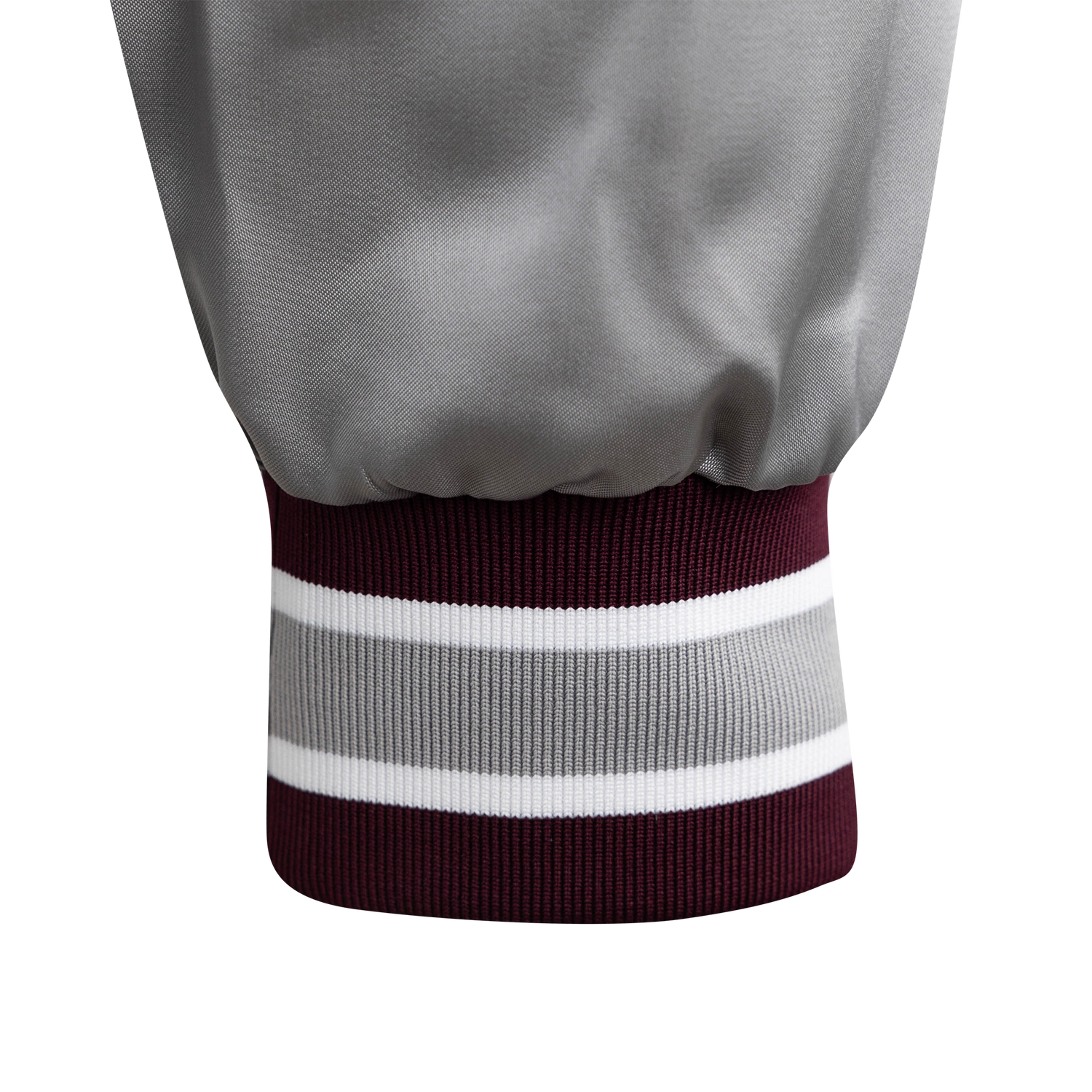 Script Aggies Adidas Men's Satin Varsity Jacket - Maroon
