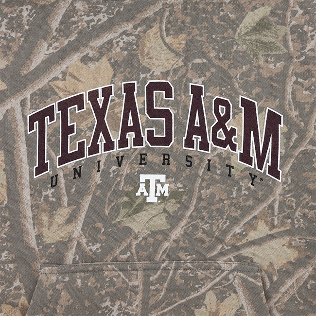 Texas A&M Deadwood Tree Camo Youth Hoodie