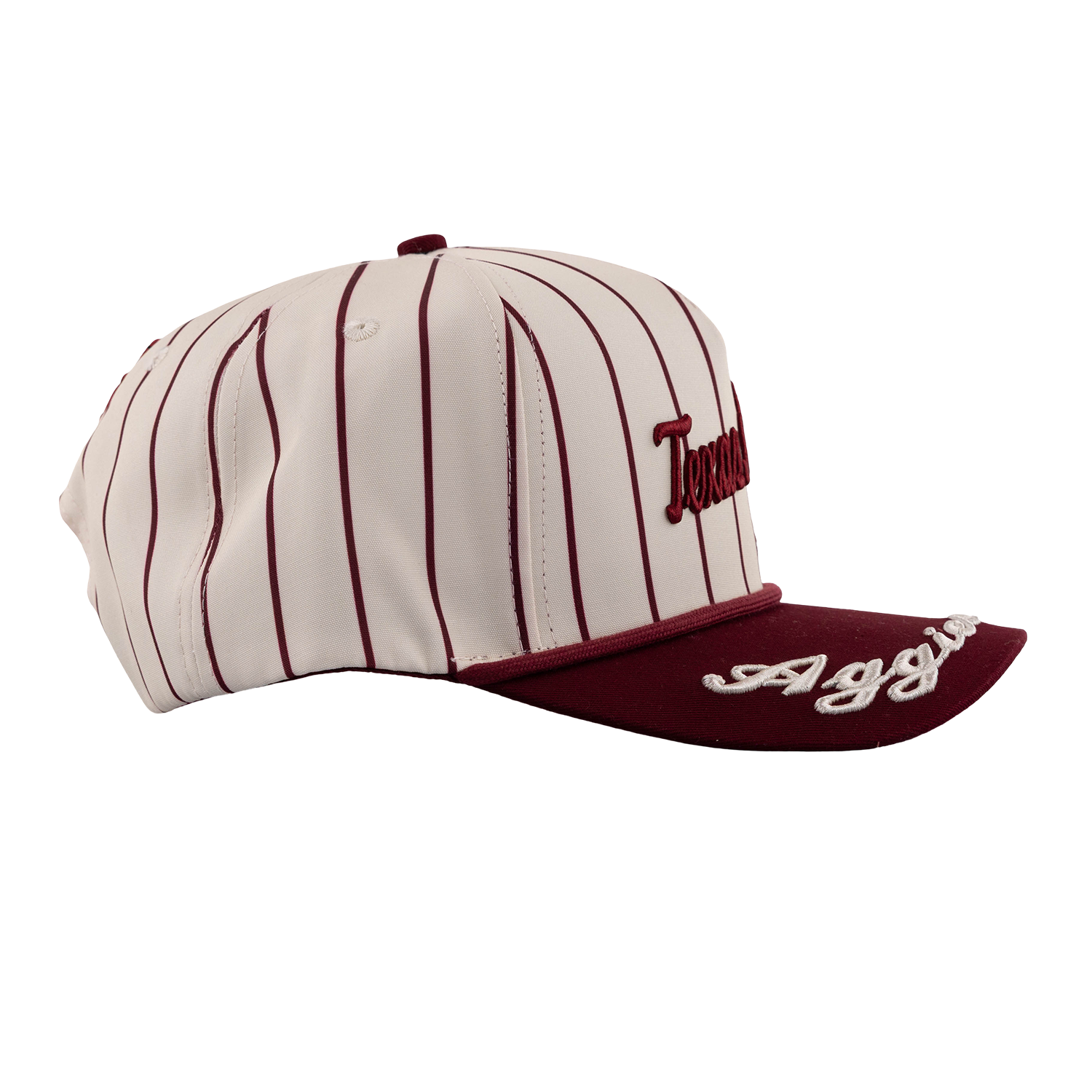 Texas A&M Aggies Pinstripe 5 Panel Hat - Maroon