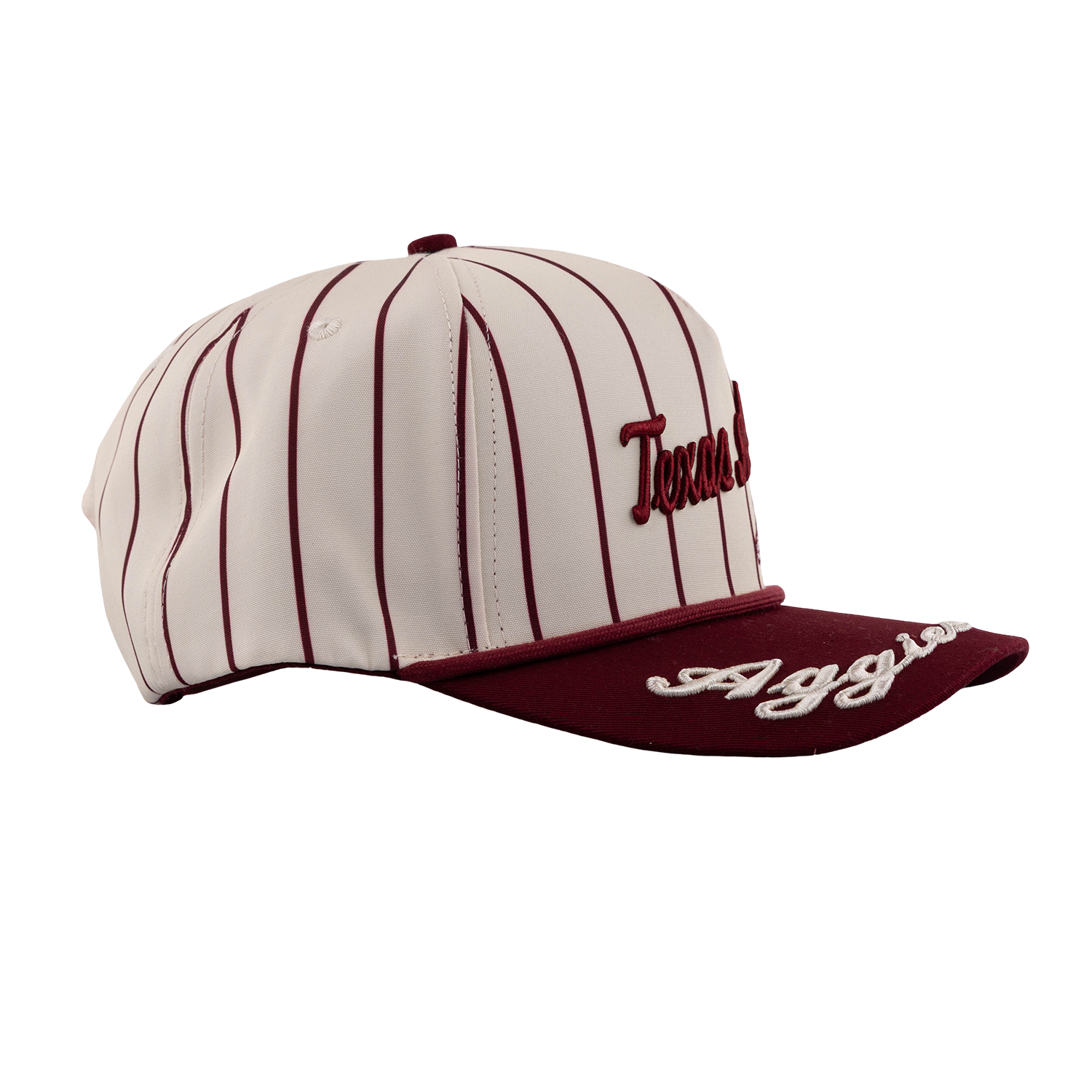 Texas A&M Aggies Pinstripe 5 Panel Hat - Maroon