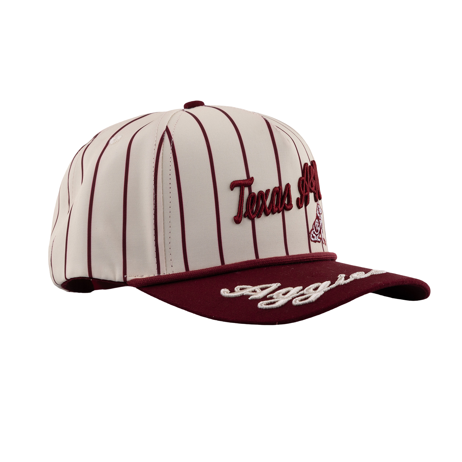 Texas A&M Aggies Pinstripe 5 Panel Hat - Maroon