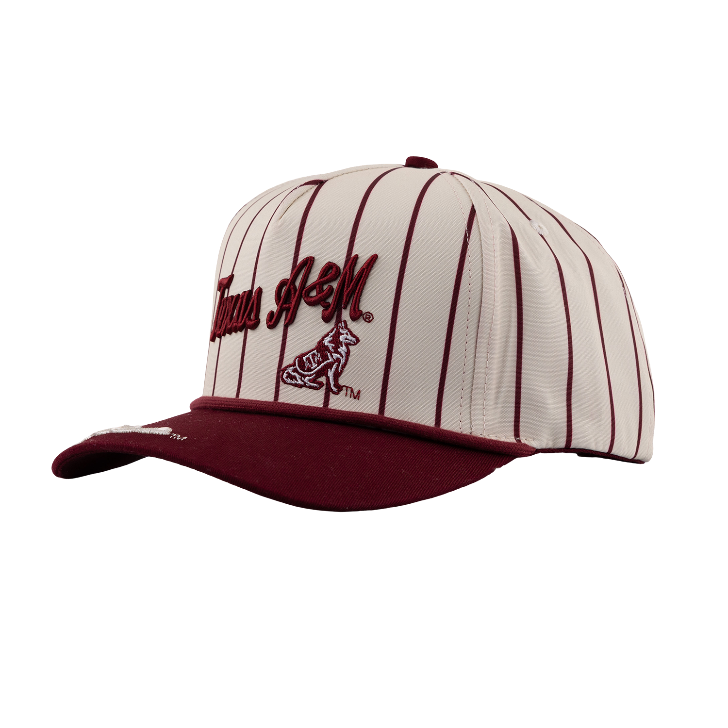 Texas A&M Aggies Pinstripe 5 Panel Hat - Maroon