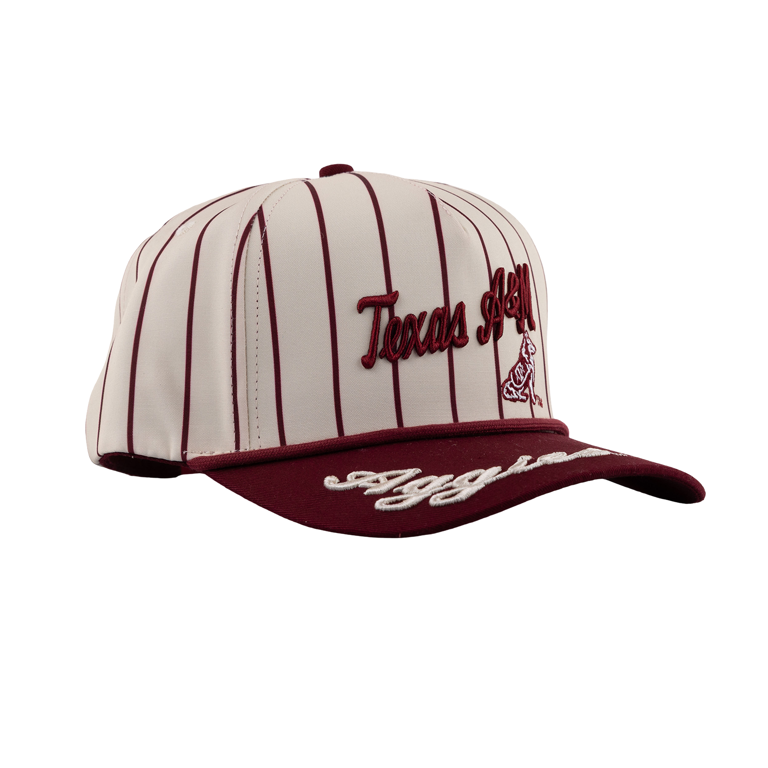 Texas A&M Aggies Pinstripe 5 Panel Hat - Maroon