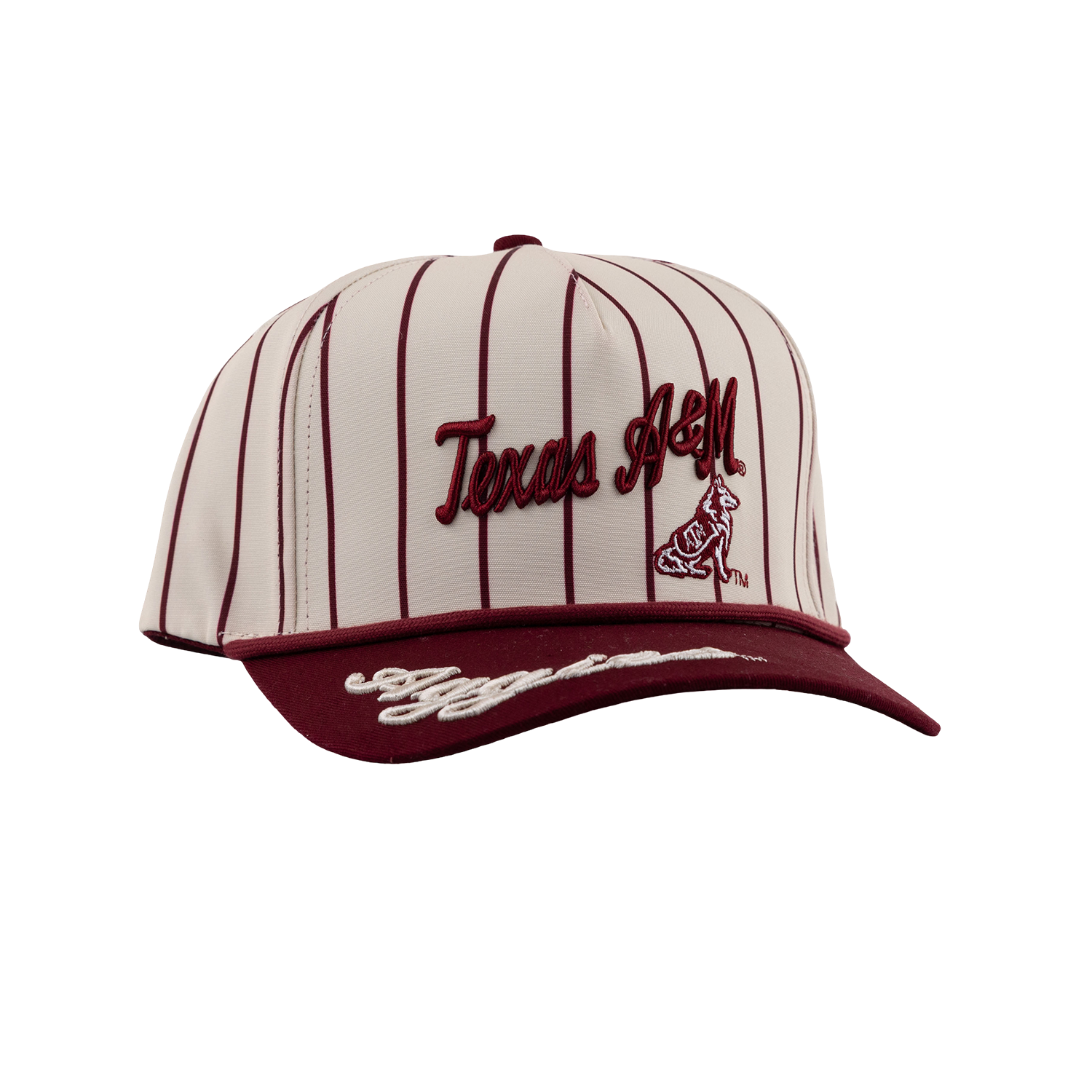 Texas A&M Aggies Pinstripe 5 Panel Hat - Maroon