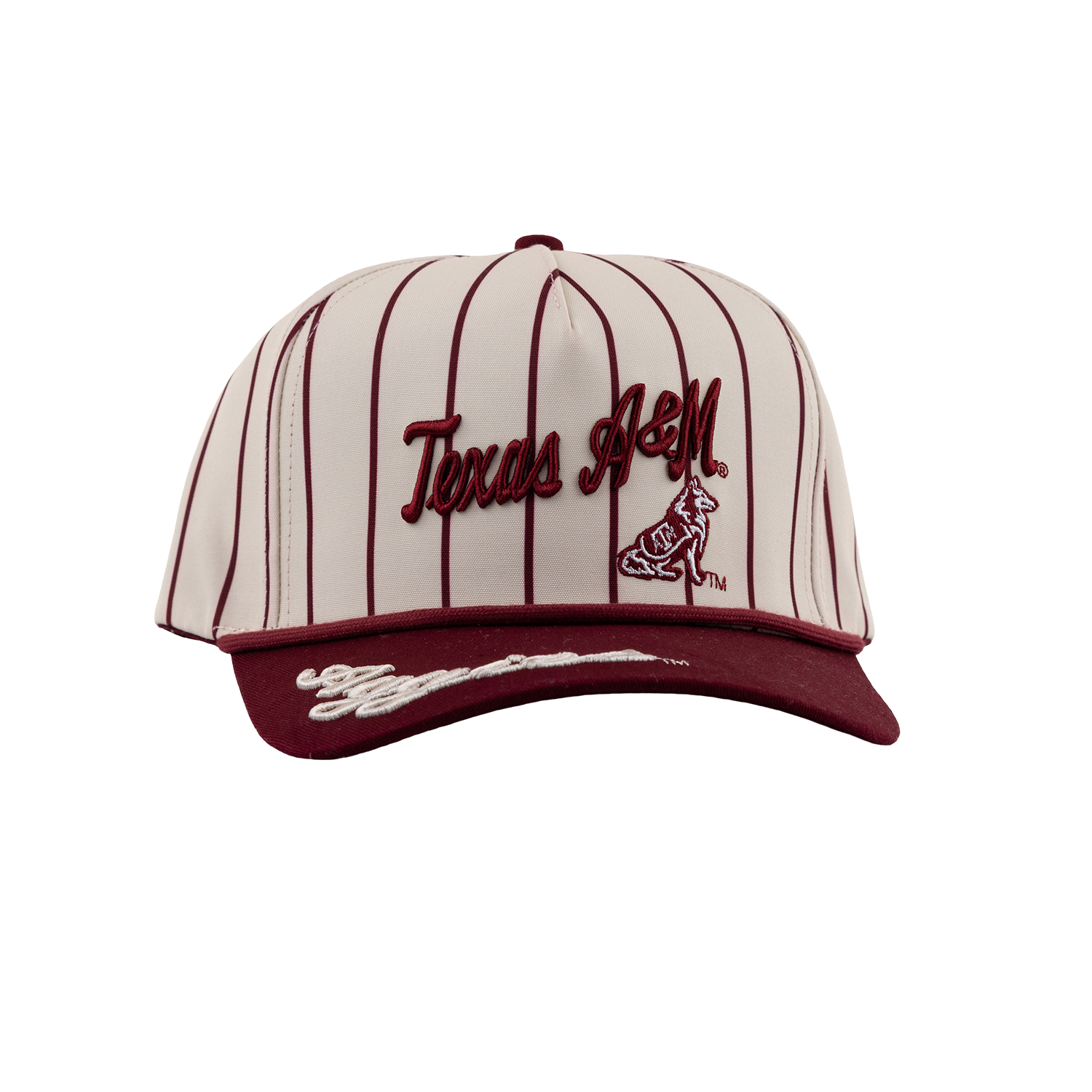 Texas A&M Aggies Pinstripe 5 Panel Hat - Maroon