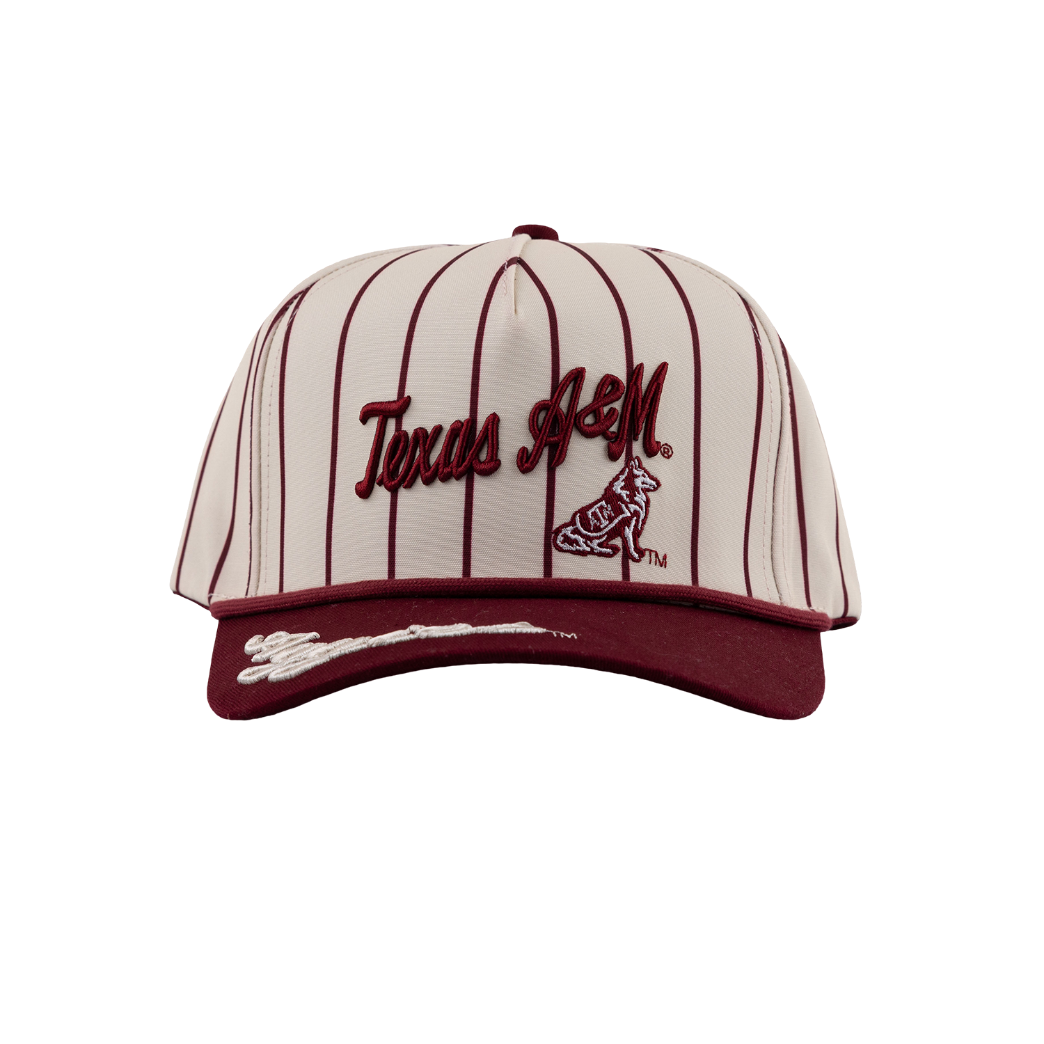 Texas A&M Aggies Pinstripe 5 Panel Hat - Maroon
