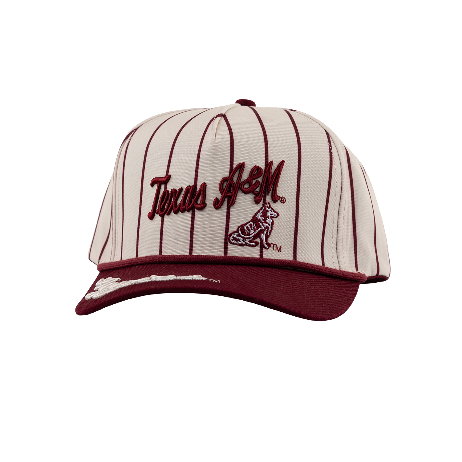 Texas A&M Aggies Pinstripe 5 Panel Hat - Maroon