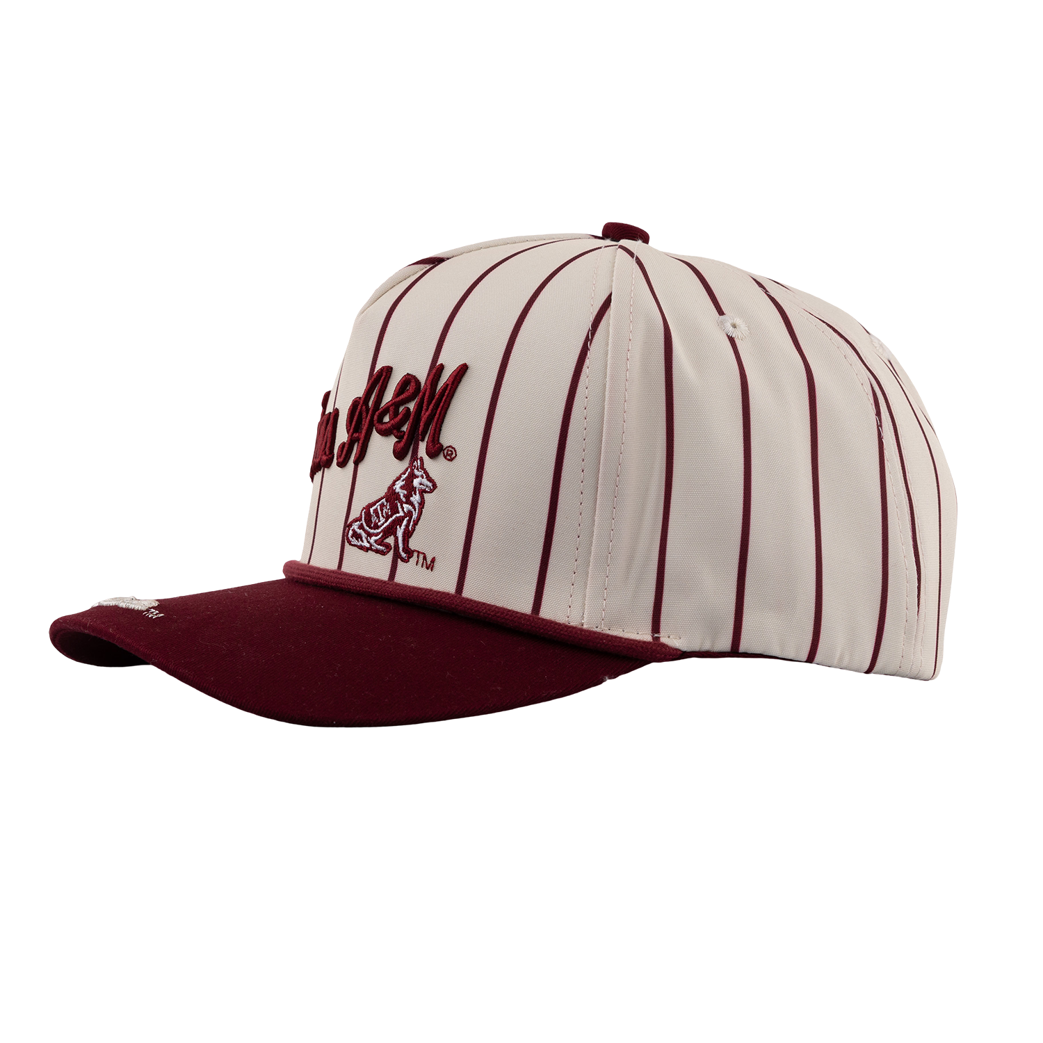 Texas A&M Aggies Pinstripe 5 Panel Hat - Maroon