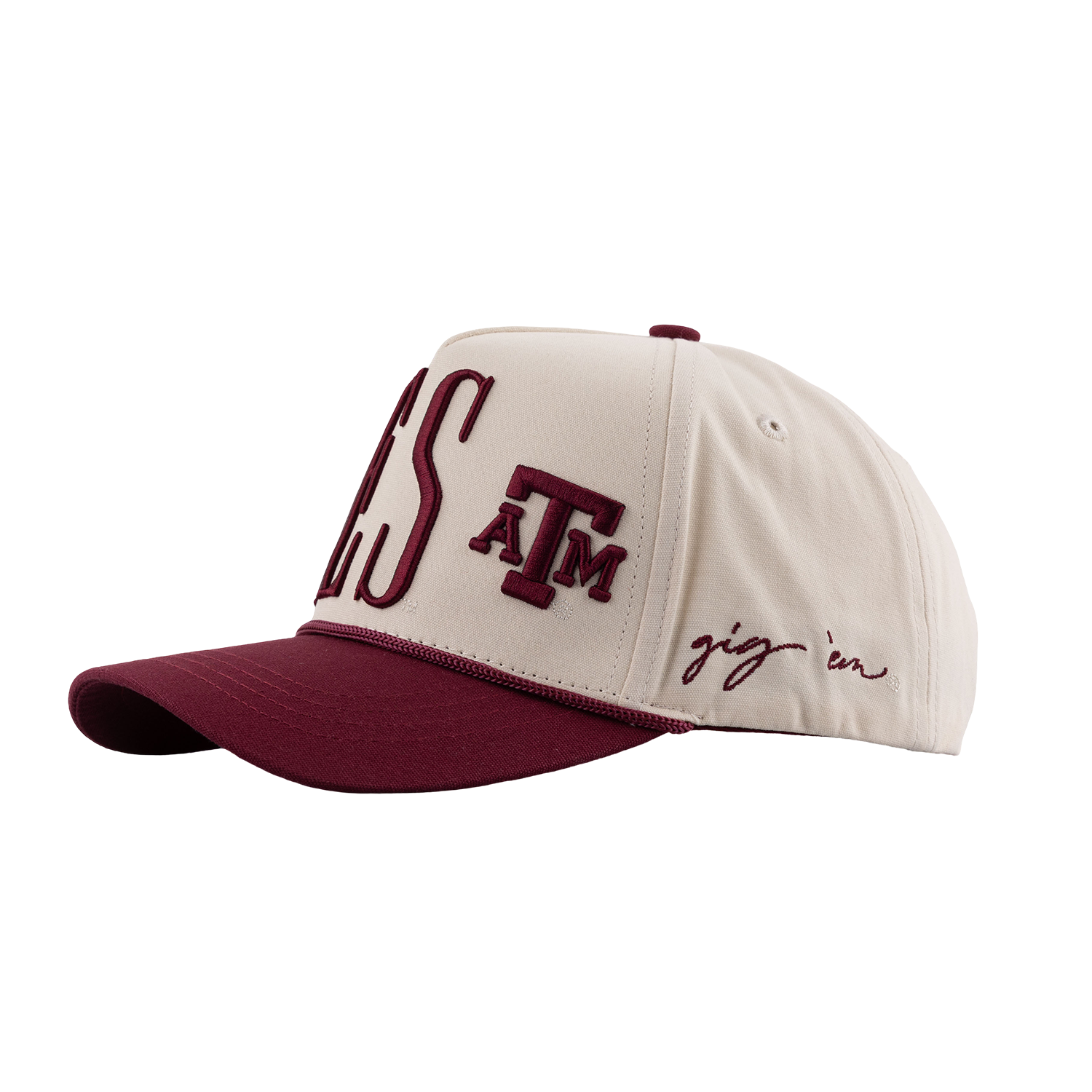Texas A&M Gameday Social Saturday Stretch Hat - Beige