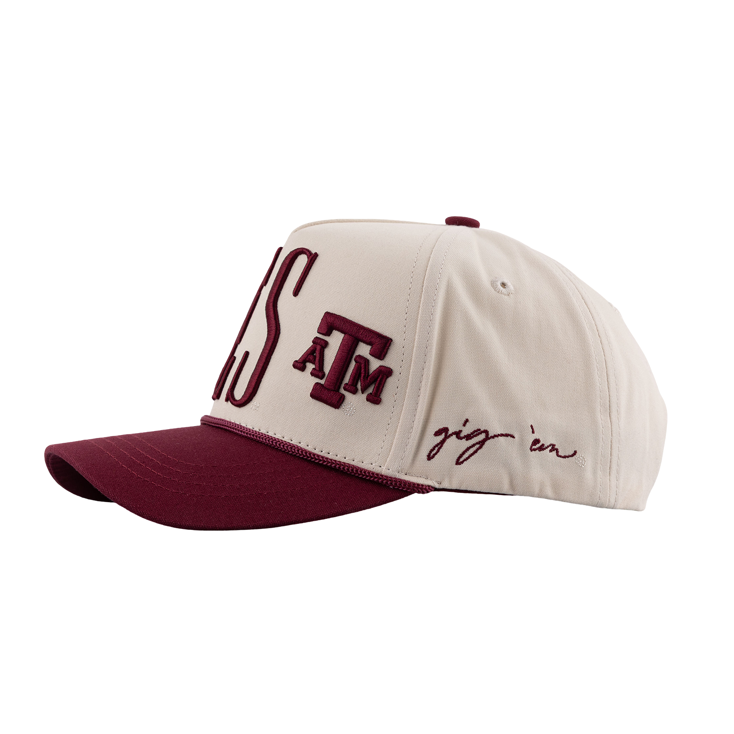 Texas A&M Gameday Social Saturday Stretch Hat - Beige