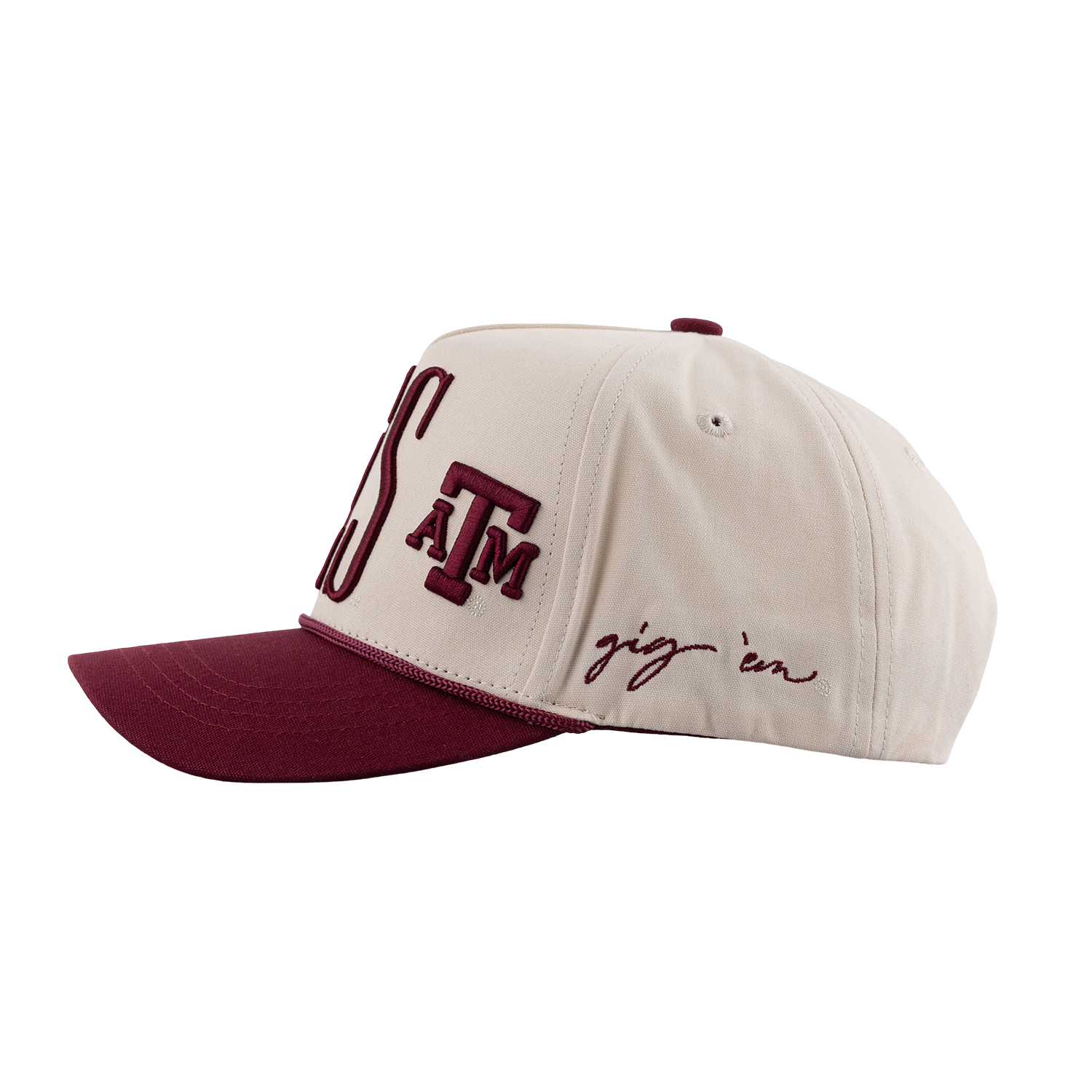 Texas A&M Gameday Social Saturday Stretch Hat - Beige