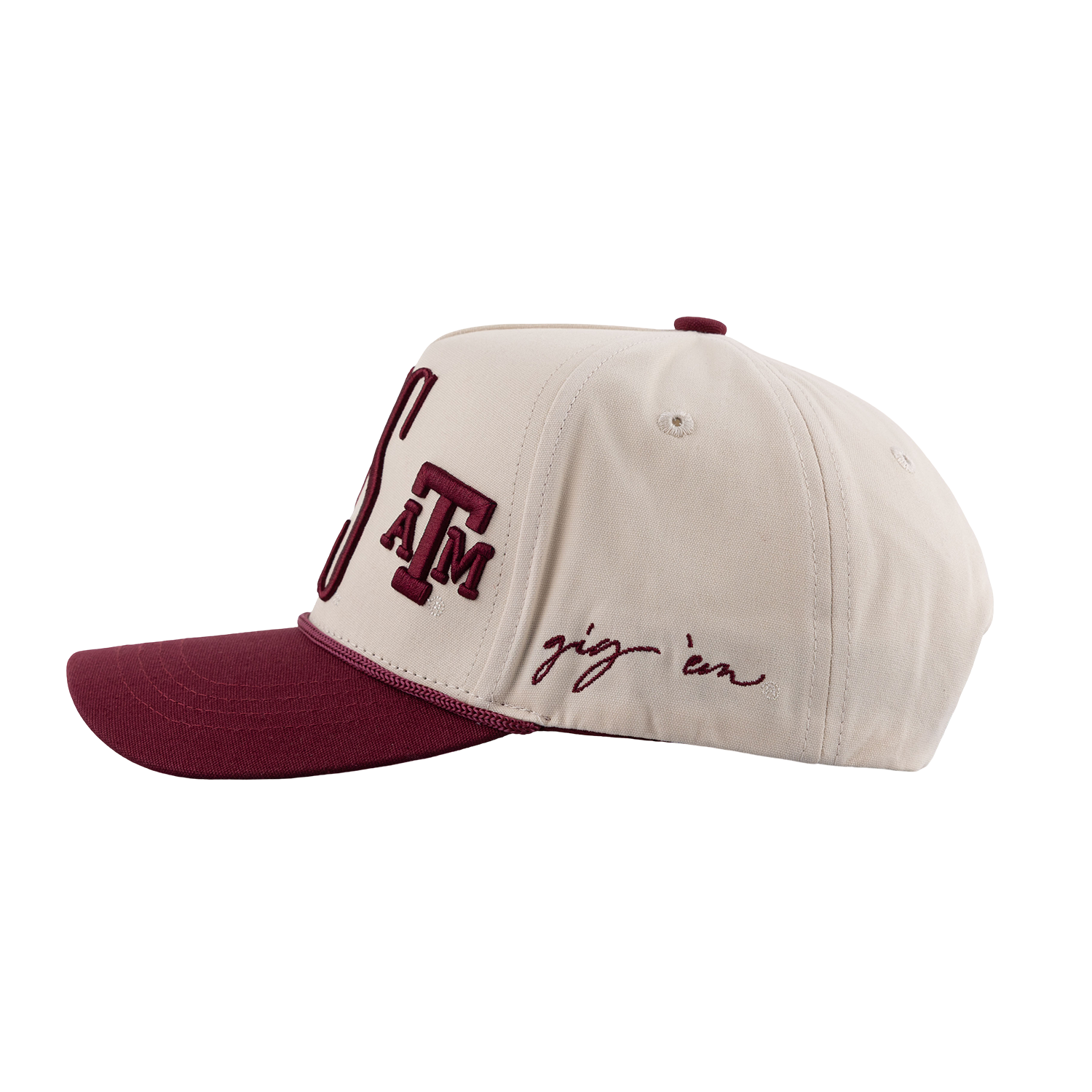 Texas A&M Gameday Social Saturday Stretch Hat - Beige
