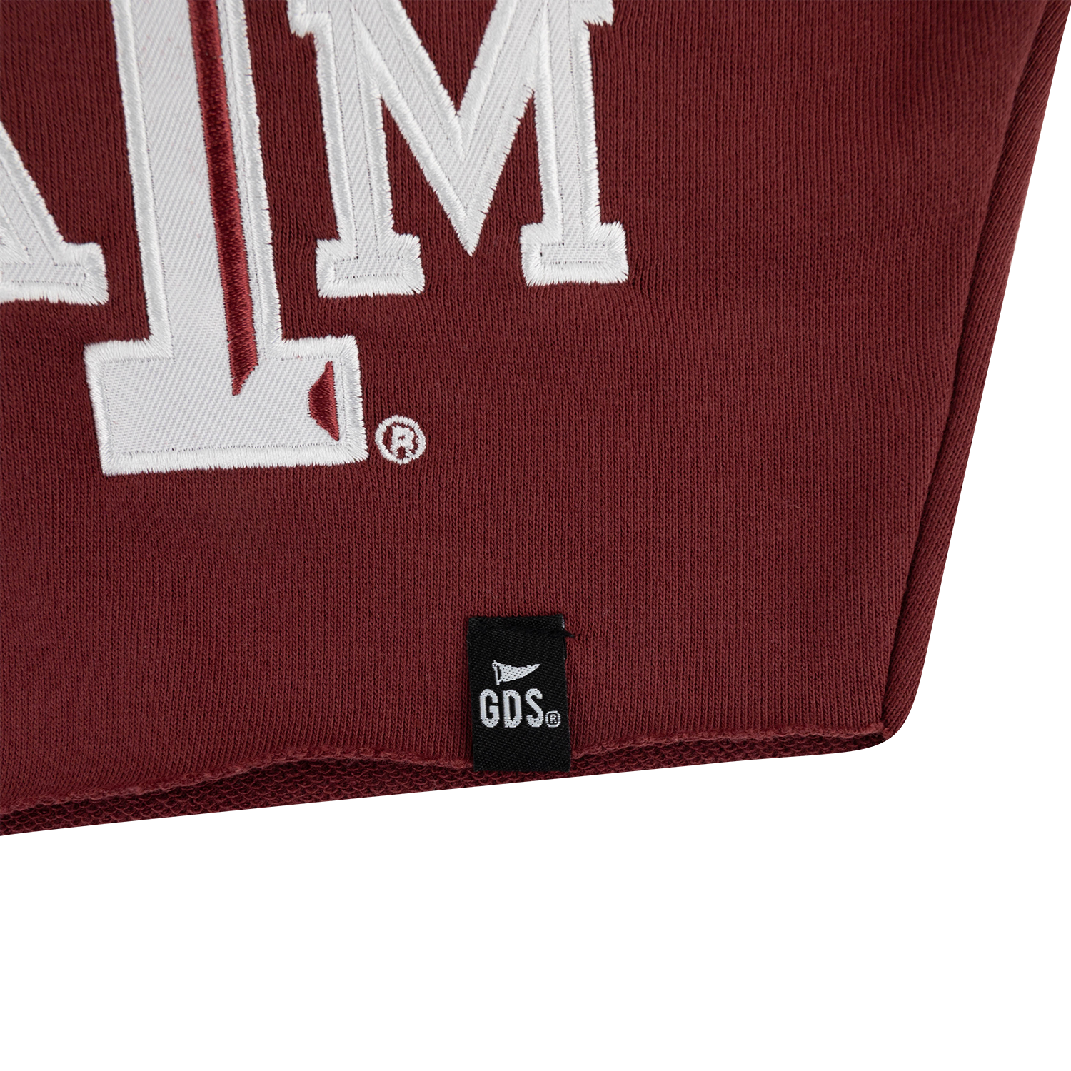 Texas A&M Patched Up Embroidered Cropped Sweatshirt - Maroon