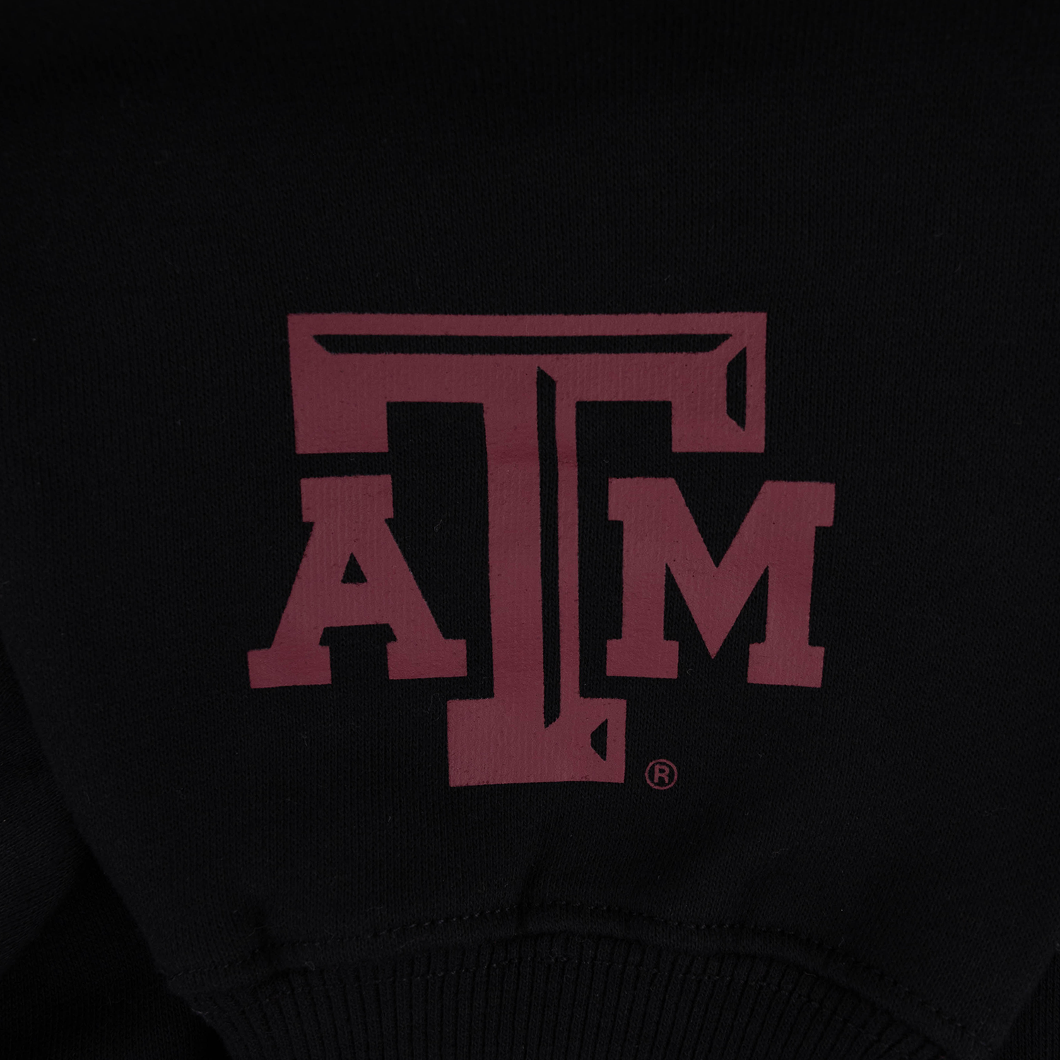 Texas A&M All Over Aggies Mock Neck Sweatshirt - Black