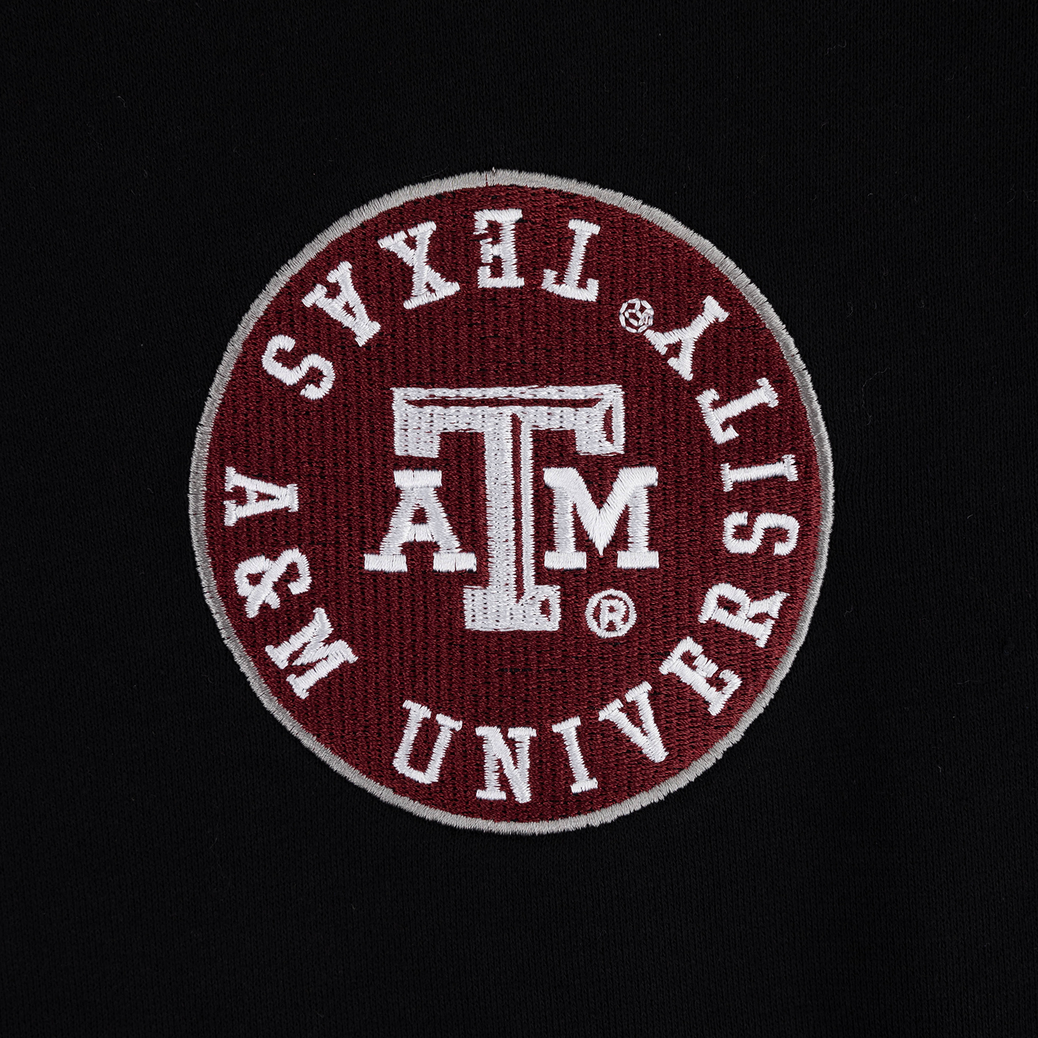 Texas A&M All Over Aggies Mock Neck Sweatshirt - Black