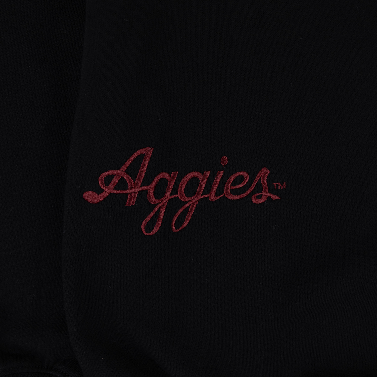 Texas A&M All Over Aggies Mock Neck Sweatshirt - Black