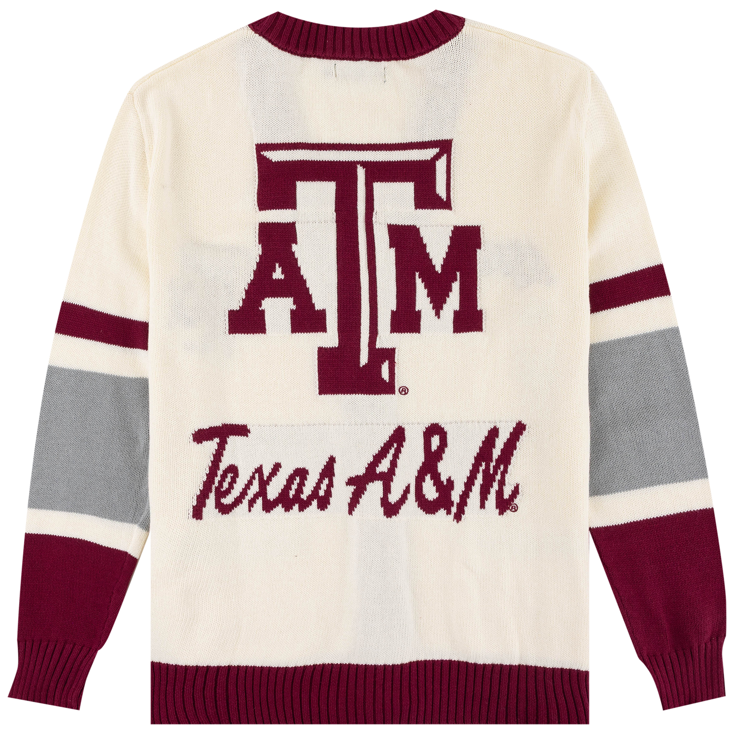 Texas A&M Vintage Knit Cardigan Sweater - Cream