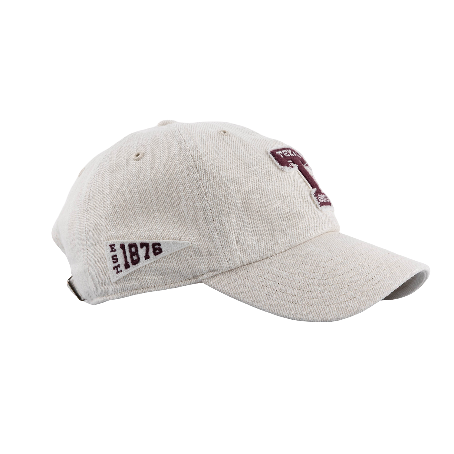 Texas A&M '47 Brand Block T Distressed Cap - Beige
