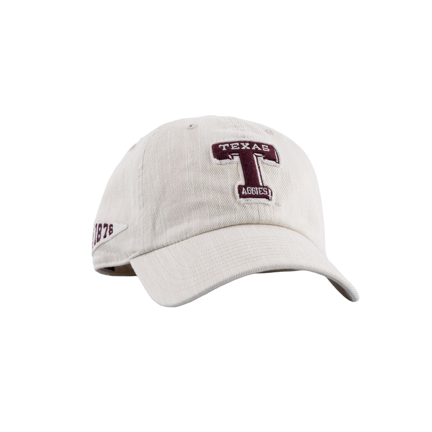 Texas A&M '47 Brand Block T Distressed Cap - Beige