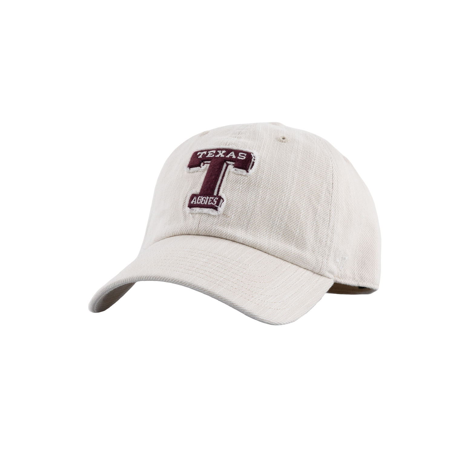 Texas A&M '47 Brand Block T Distressed Cap - Beige