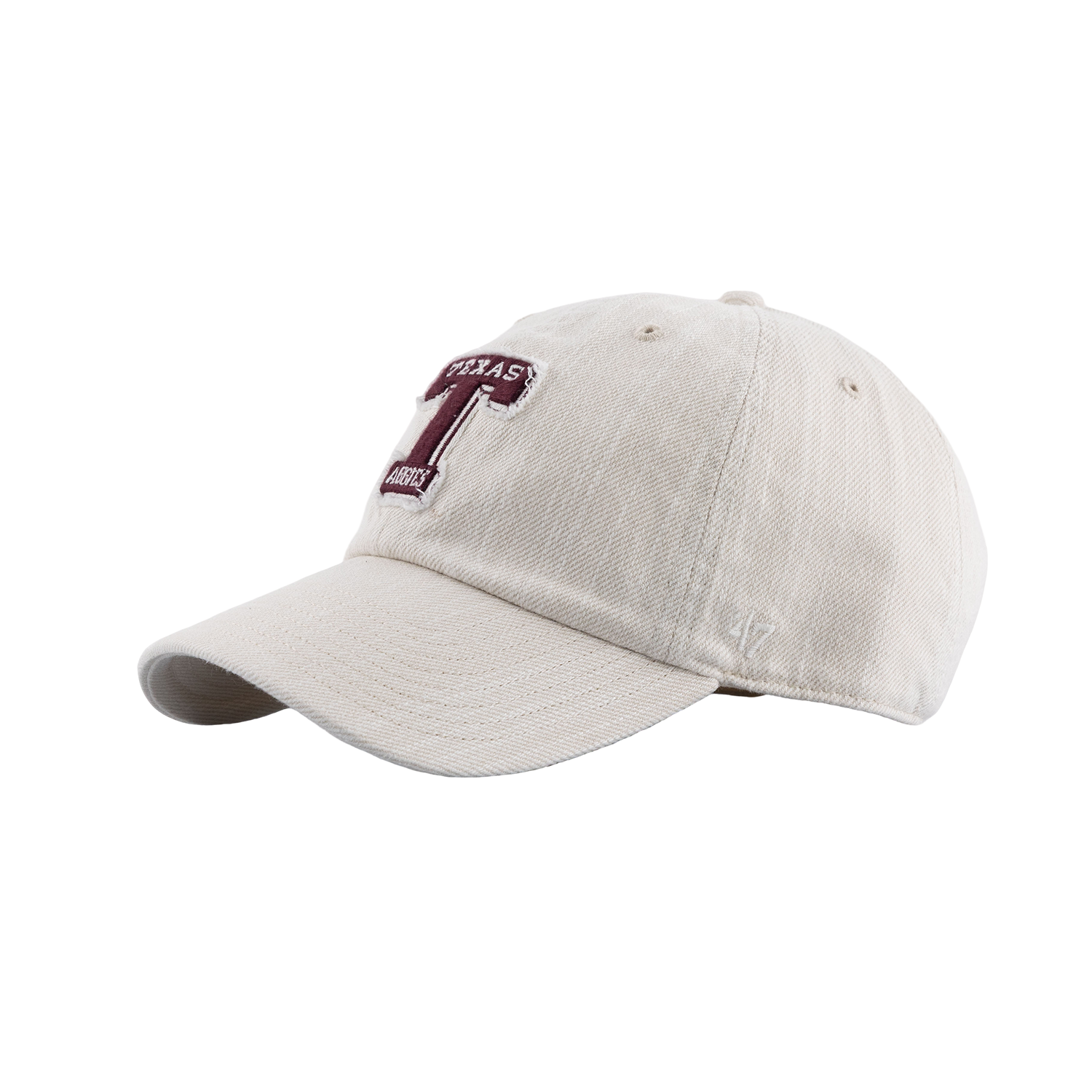Texas A&M '47 Brand Block T Distressed Cap - Beige