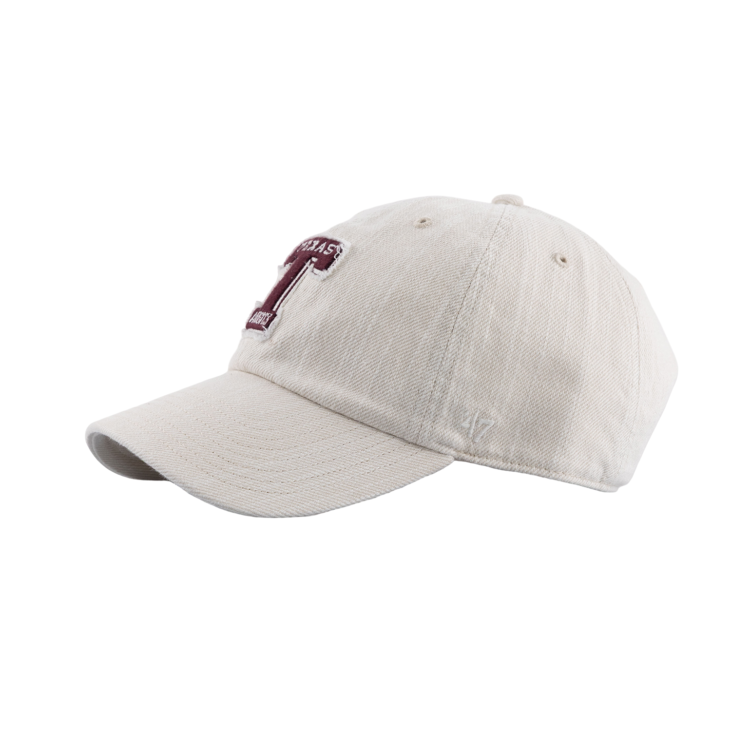 Texas A&M '47 Brand Block T Distressed Cap - Beige
