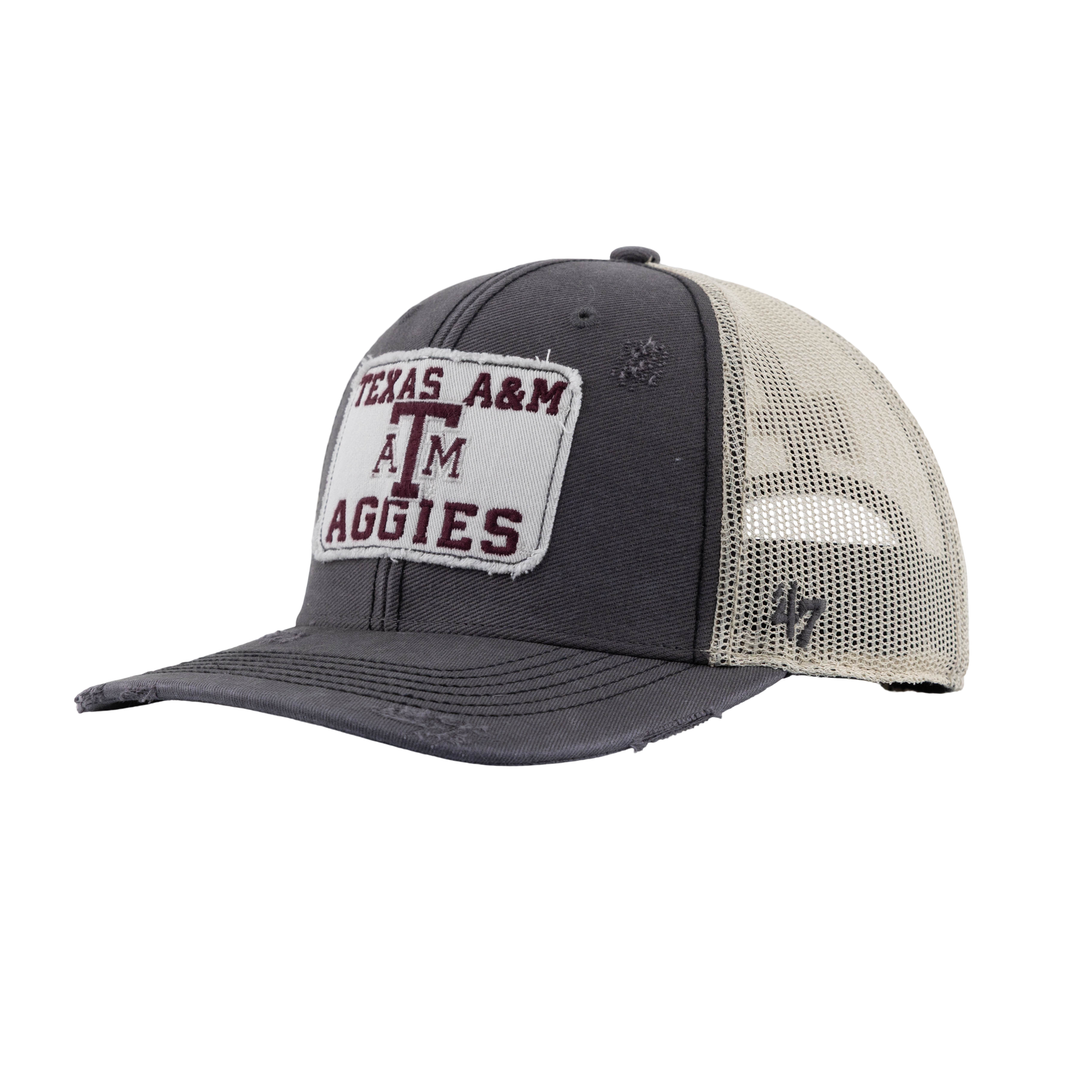 Texas A&M Aggies 47 Brand Distressed Trucker - Gray