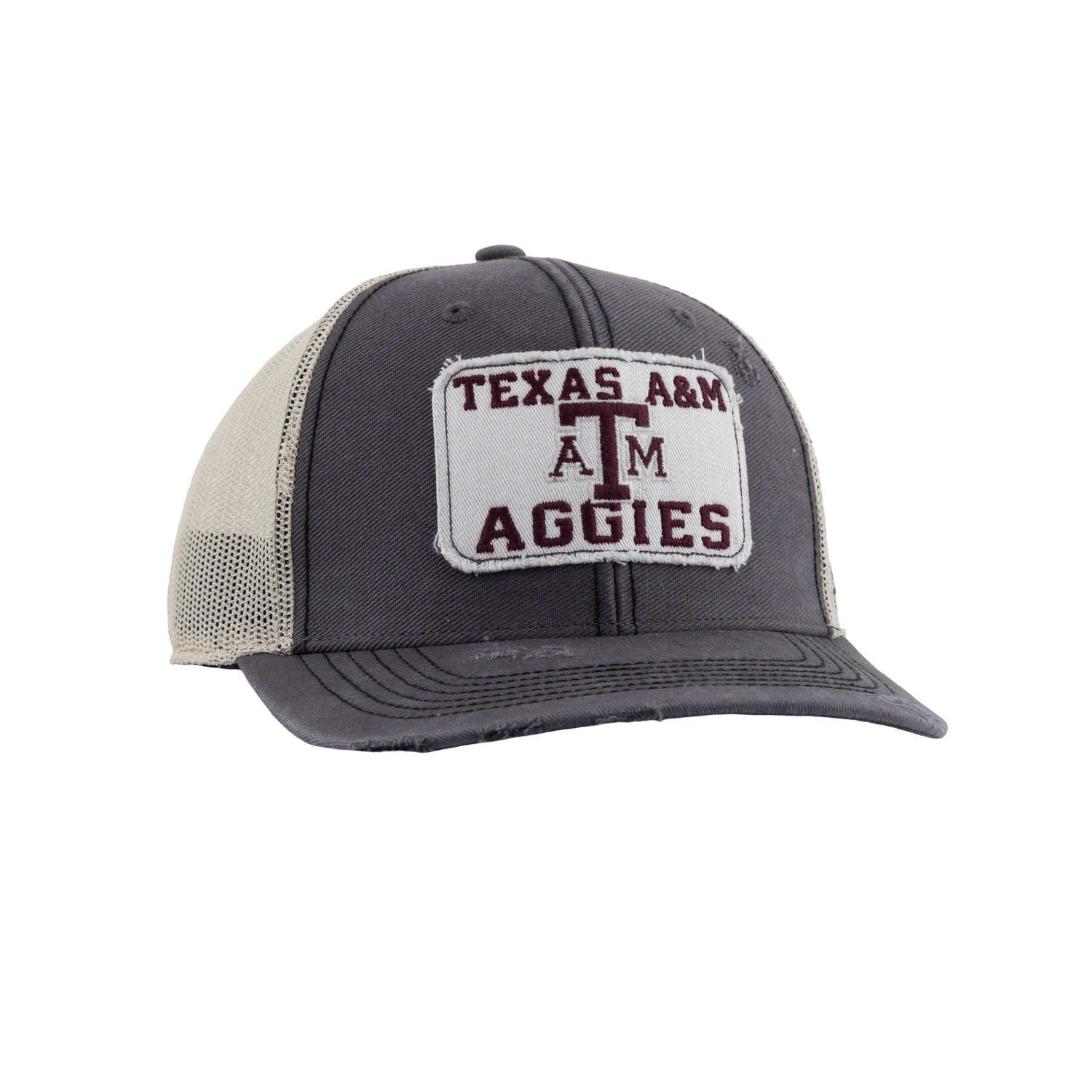 Texas A&M Aggies 47 Brand Distressed Trucker - Gray