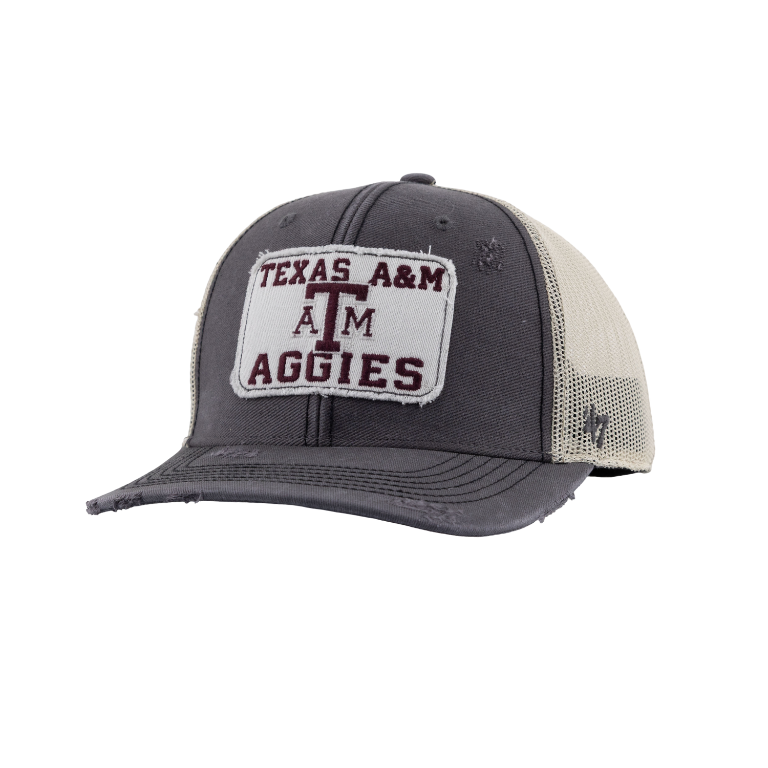 Texas A&M Aggies 47 Brand Distressed Trucker - Gray
