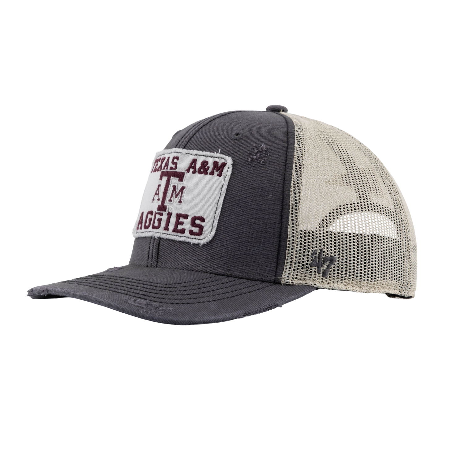 Texas A&M Aggies 47 Brand Distressed Trucker - Gray
