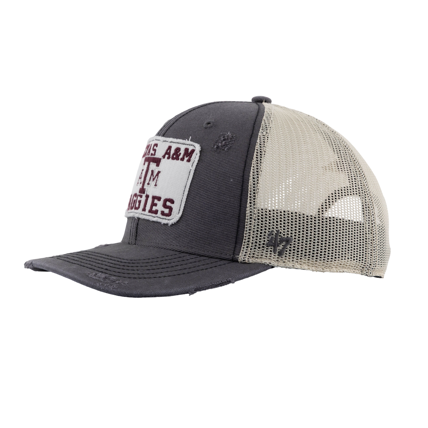 Texas A&M Aggies 47 Brand Distressed Trucker - Gray