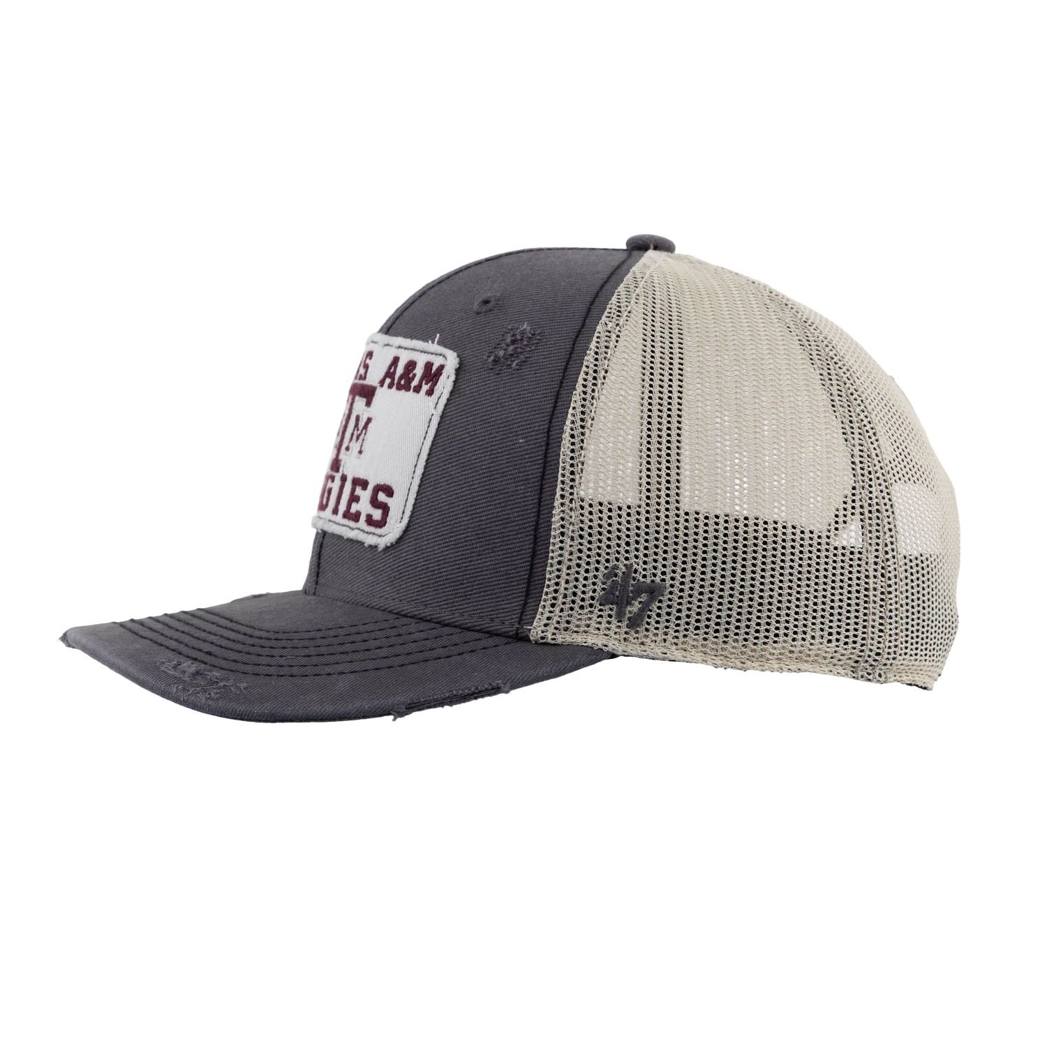Texas A&M Aggies 47 Brand Distressed Trucker - Gray