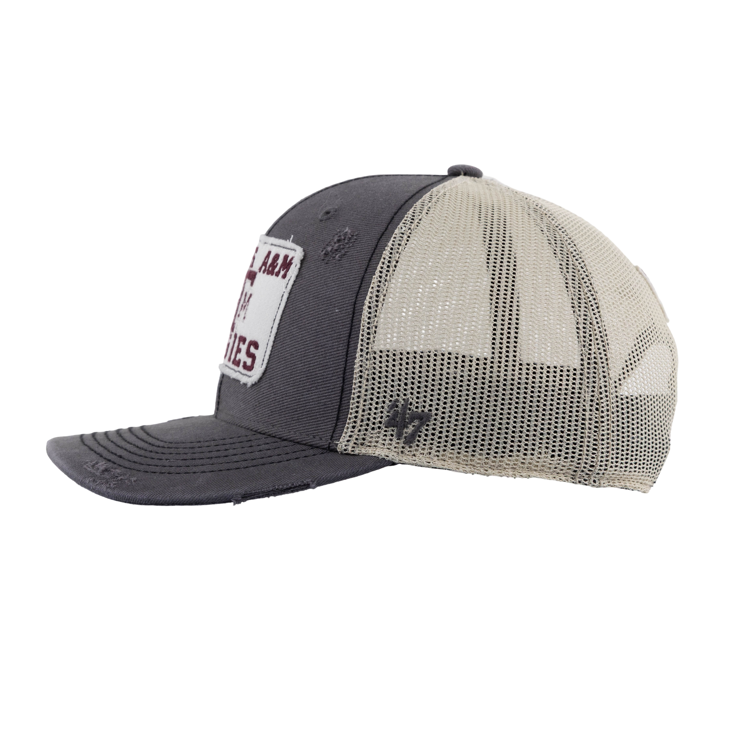 Texas A&M Aggies 47 Brand Distressed Trucker - Gray