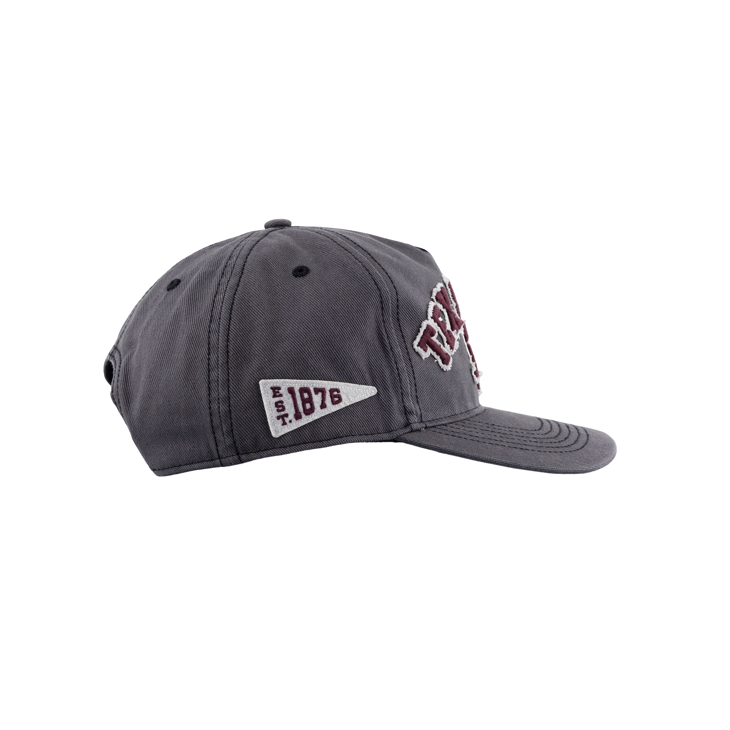 Texas A&M '47 Brand 6 Panel Snapback Hitch Hat - Gray