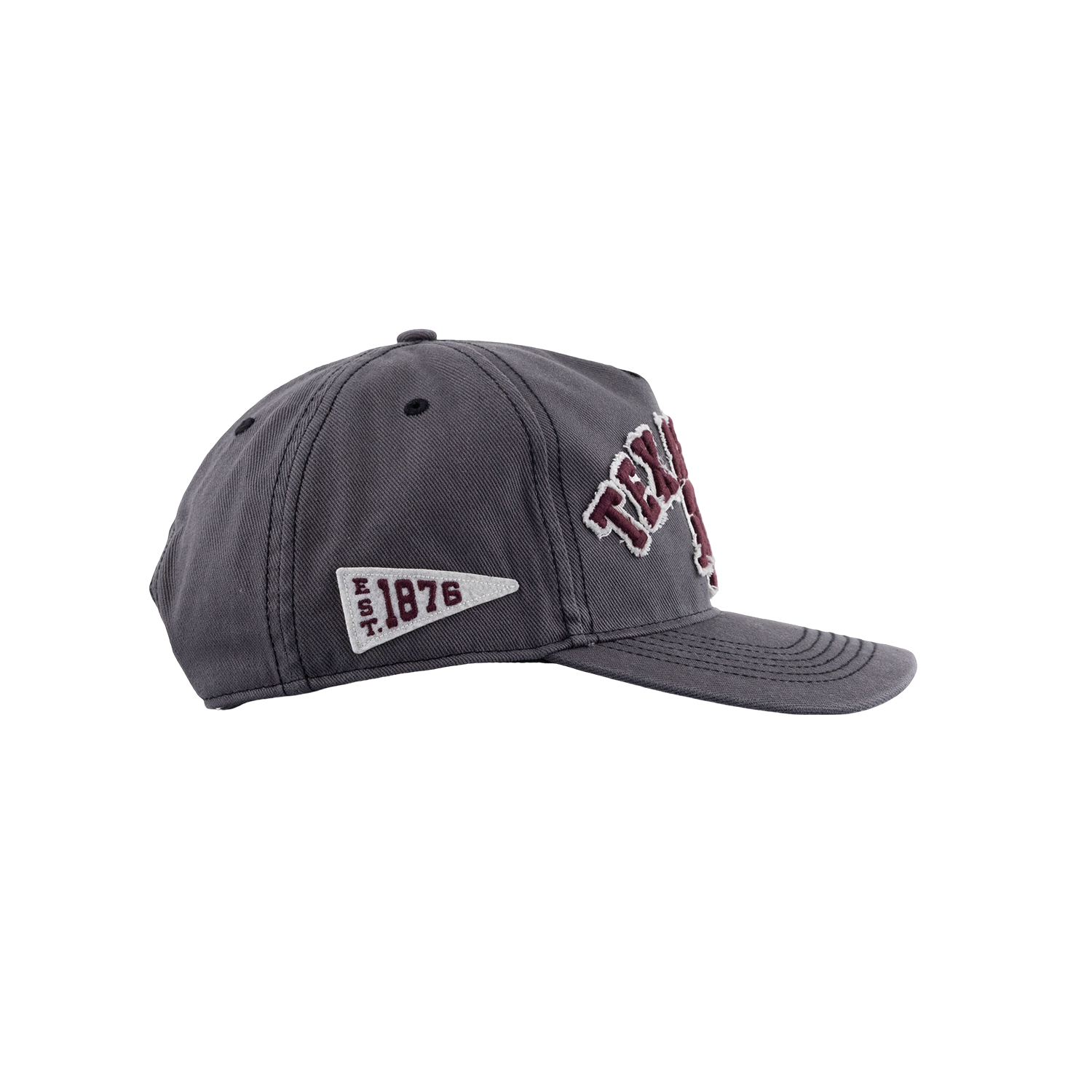 Texas A&M '47 Brand 6 Panel Snapback Hitch Hat - Gray