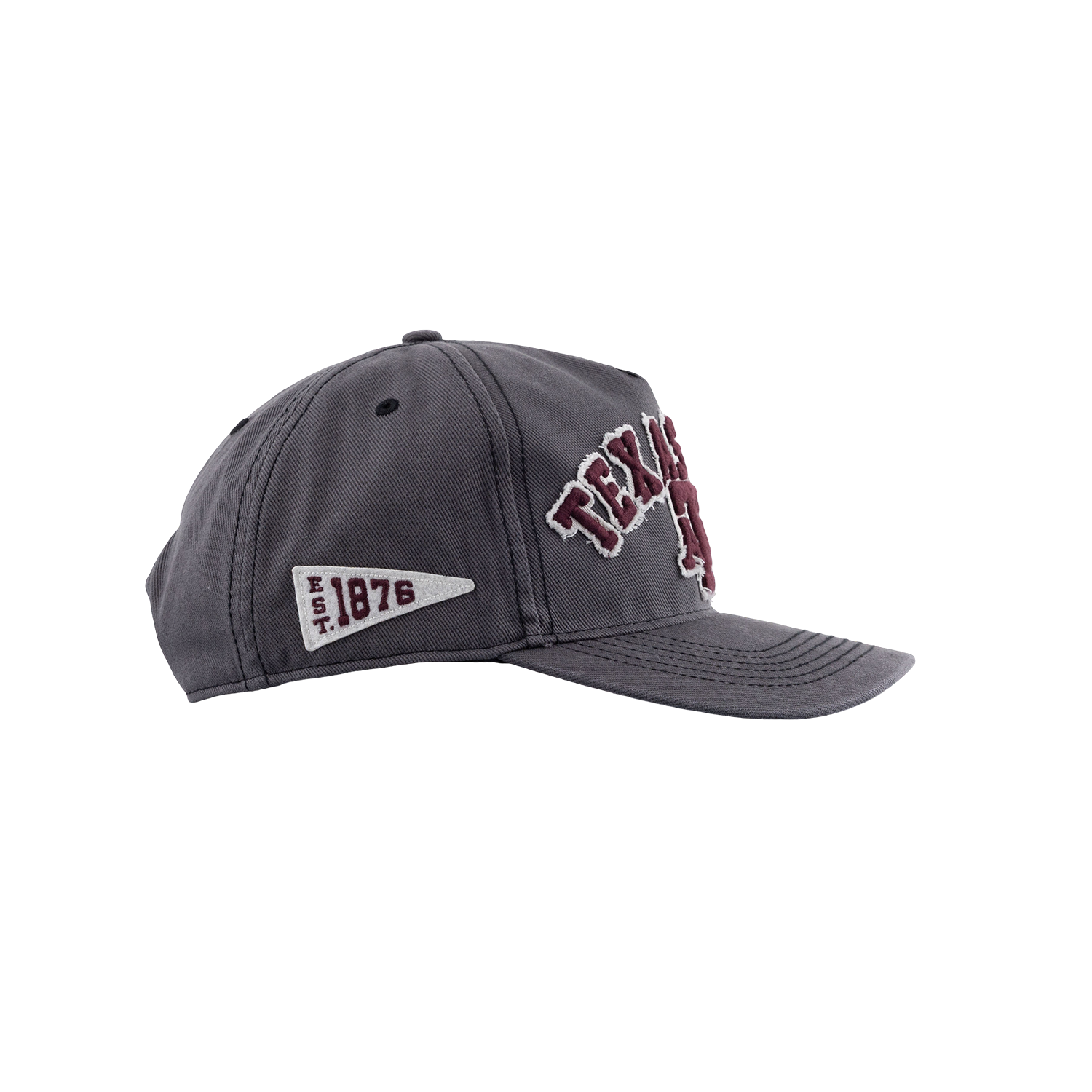 Texas A&M '47 Brand 6 Panel Snapback Hitch Hat - Gray