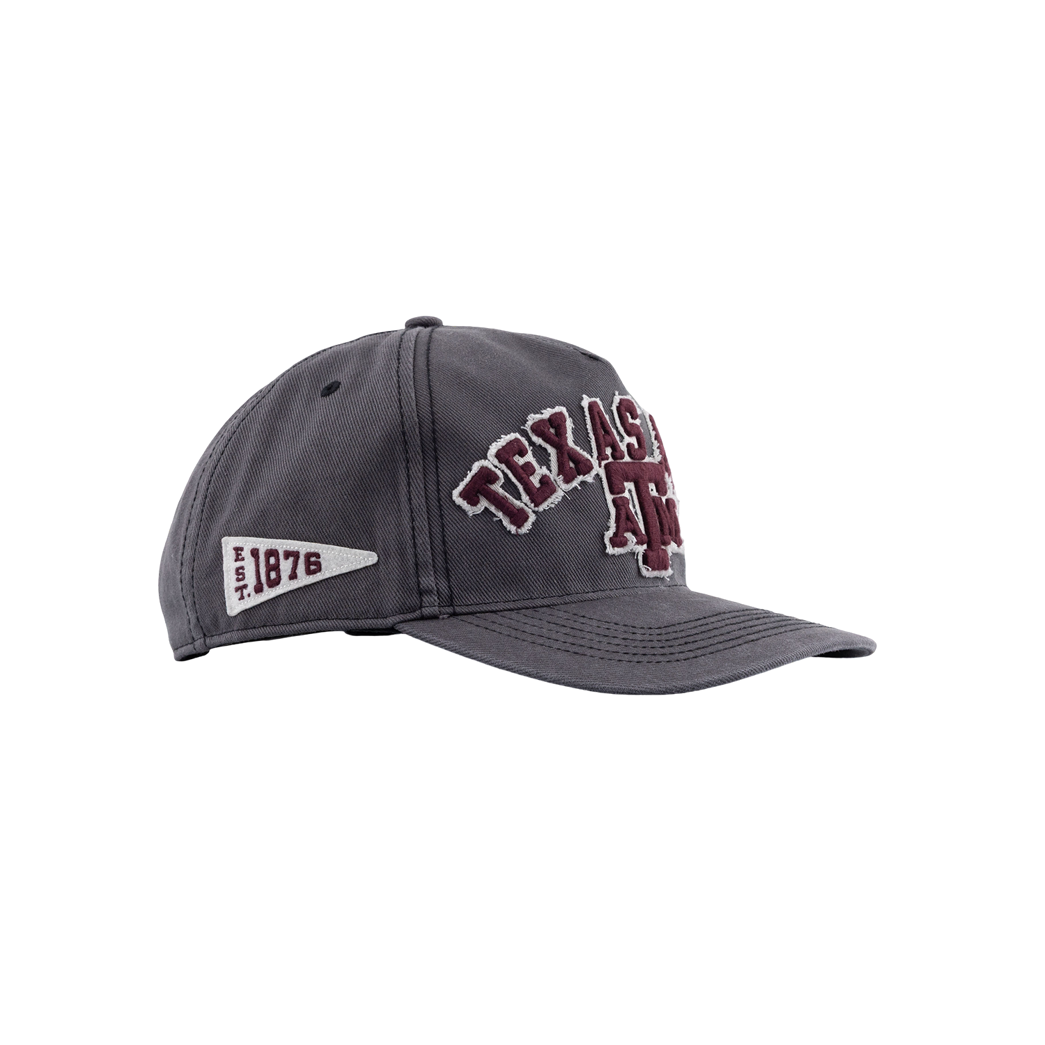 Texas A&M '47 Brand 6 Panel Snapback Hitch Hat - Gray