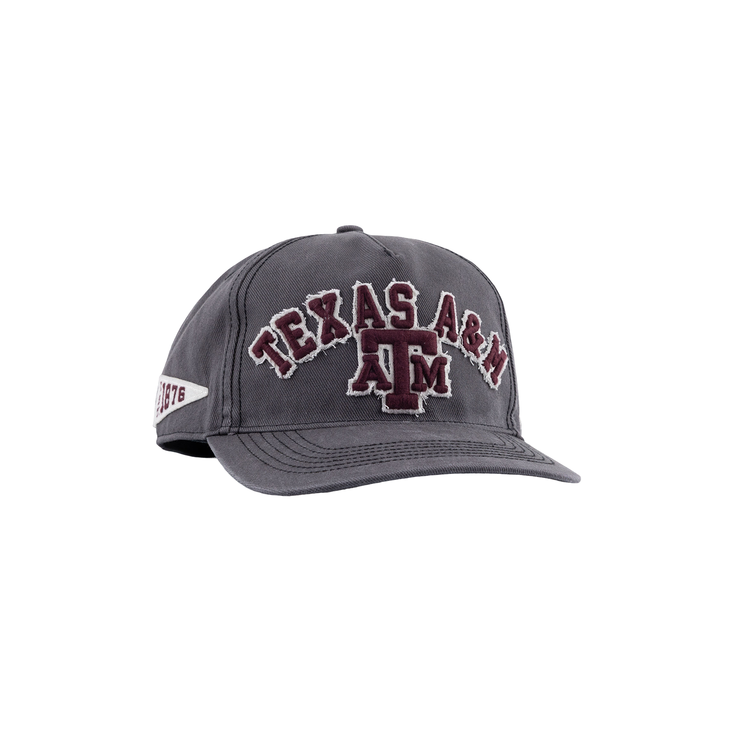Texas A&M '47 Brand 6 Panel Snapback Hitch Hat - Gray