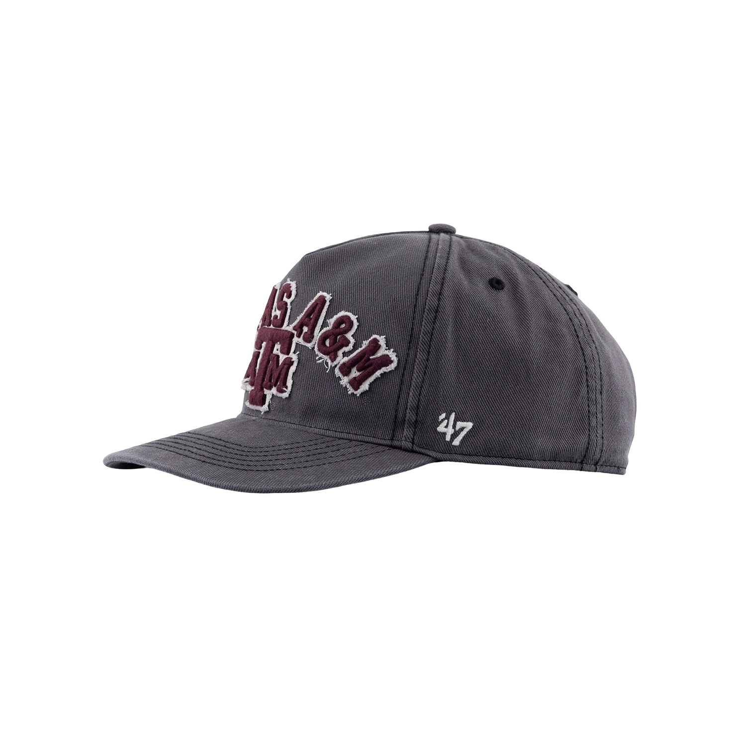 Texas A&M '47 Brand 6 Panel Snapback Hitch Hat - Gray