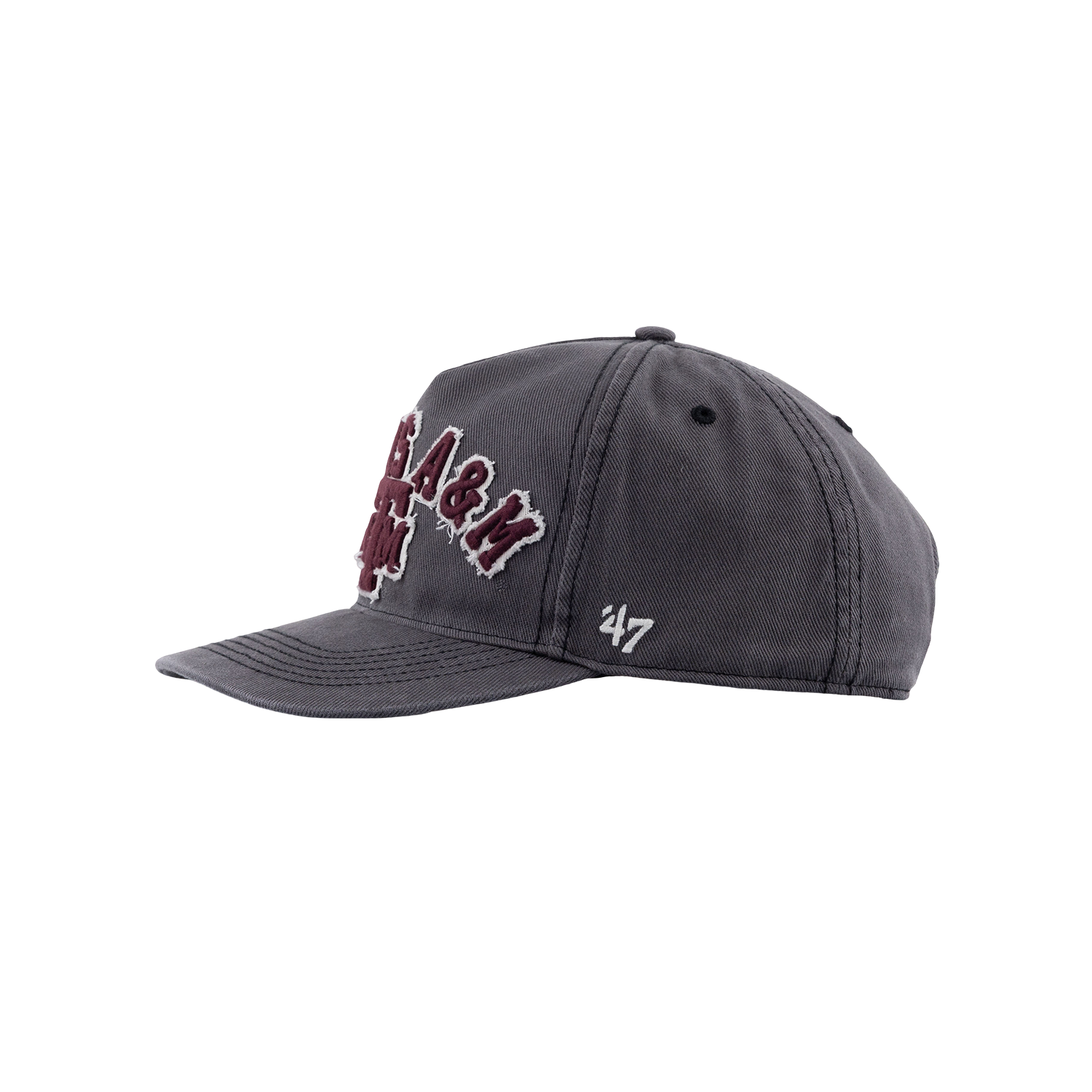 Texas A&M '47 Brand 6 Panel Snapback Hitch Hat - Gray