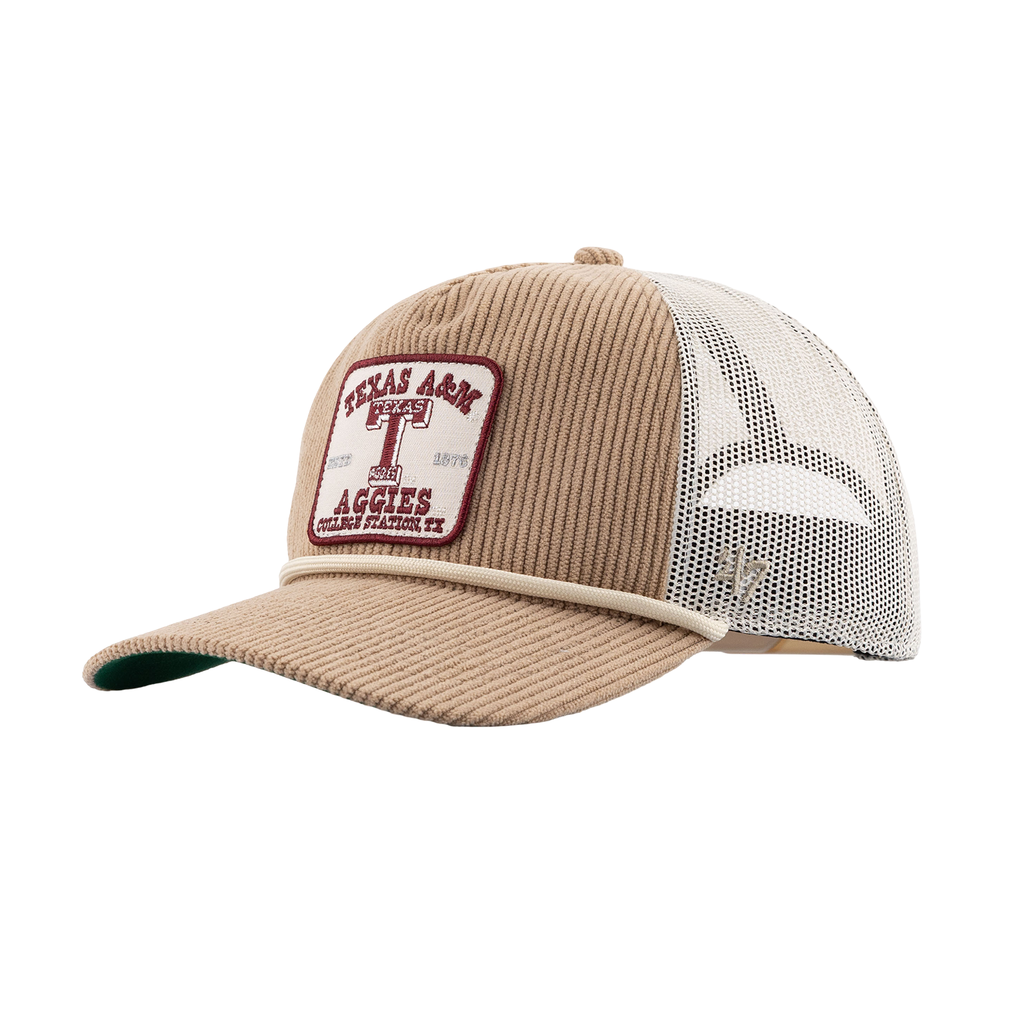 Texas A&M '47 Brand Corduroy Rope Hat - Beige